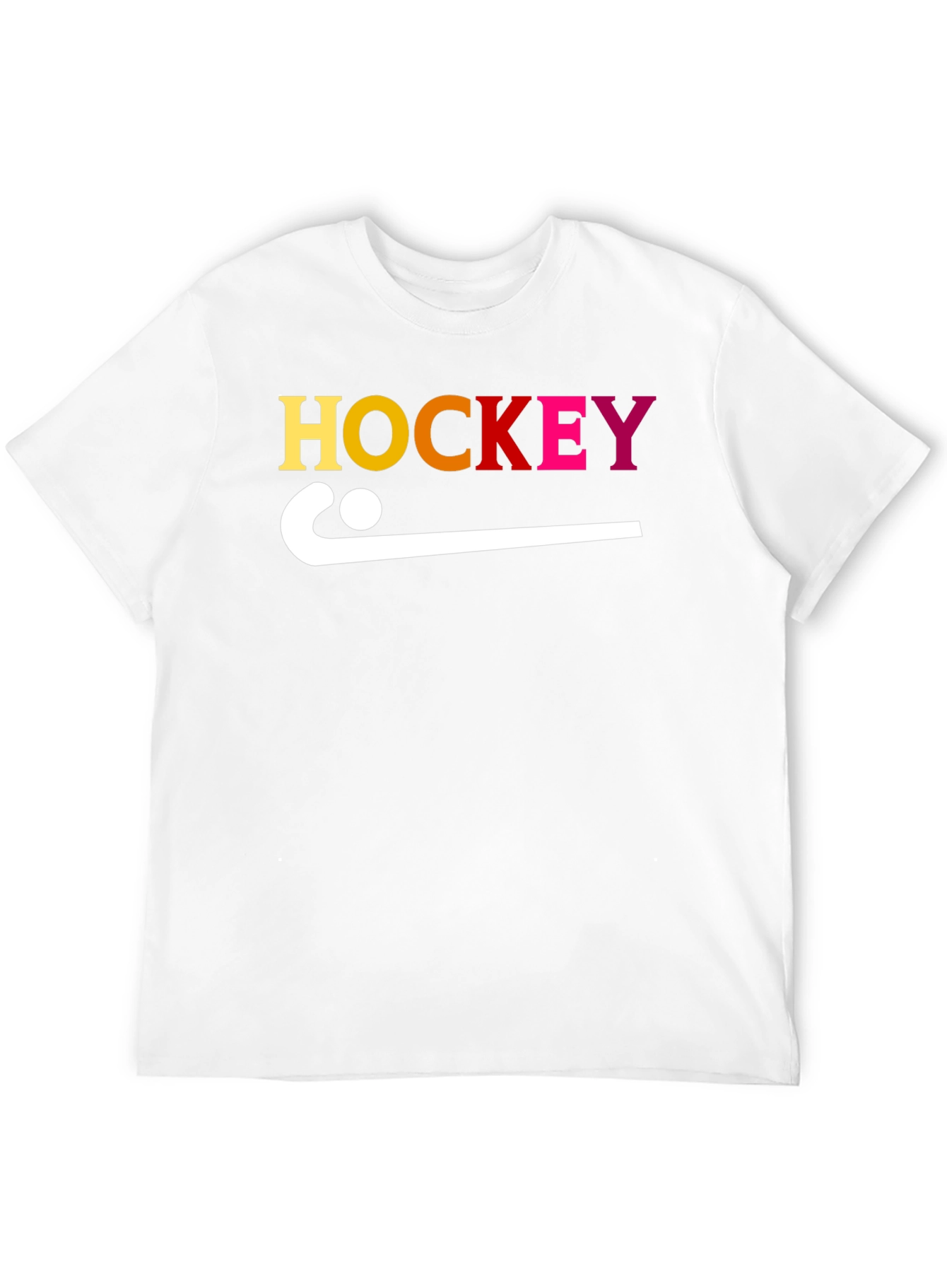 Hockey Stick Graphic Tee - Sporty Cotton T-Shirt
