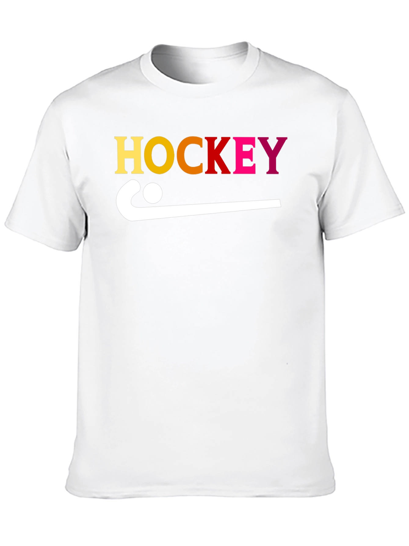 Hockey Stick Graphic Tee - Sporty Cotton T-Shirt