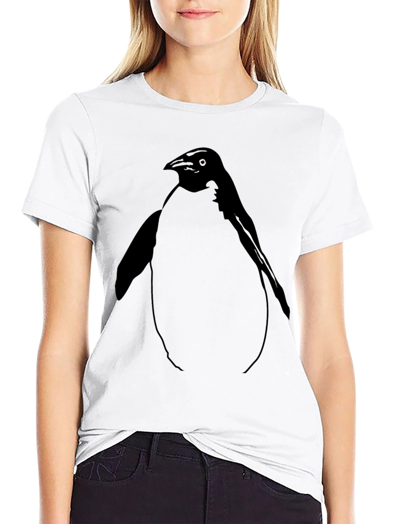 Penguin Graphic Black T-Shirt - Unisex Style