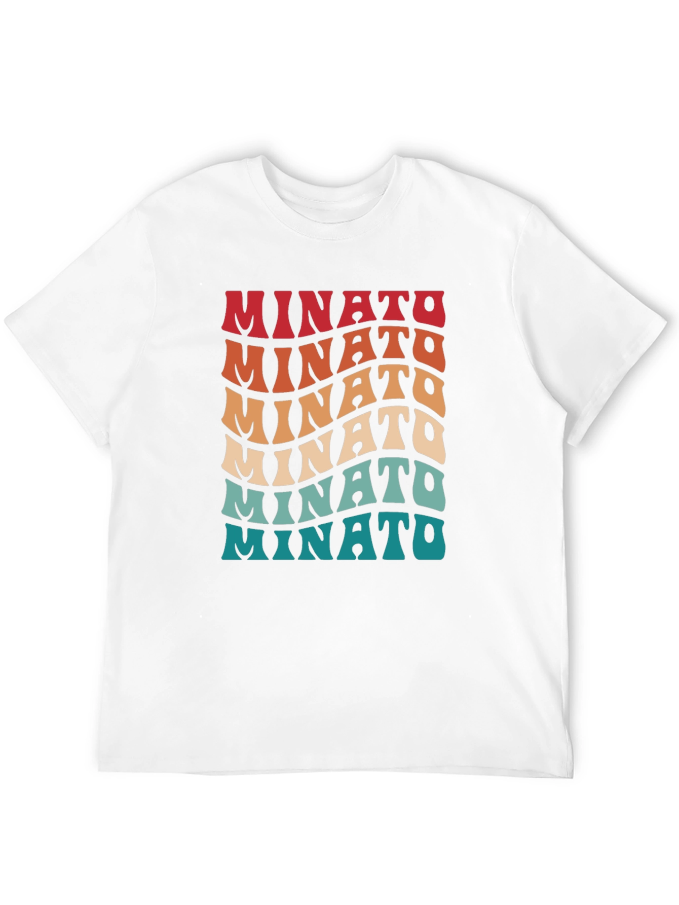 Retro Minato Wave Text Graphic Tee