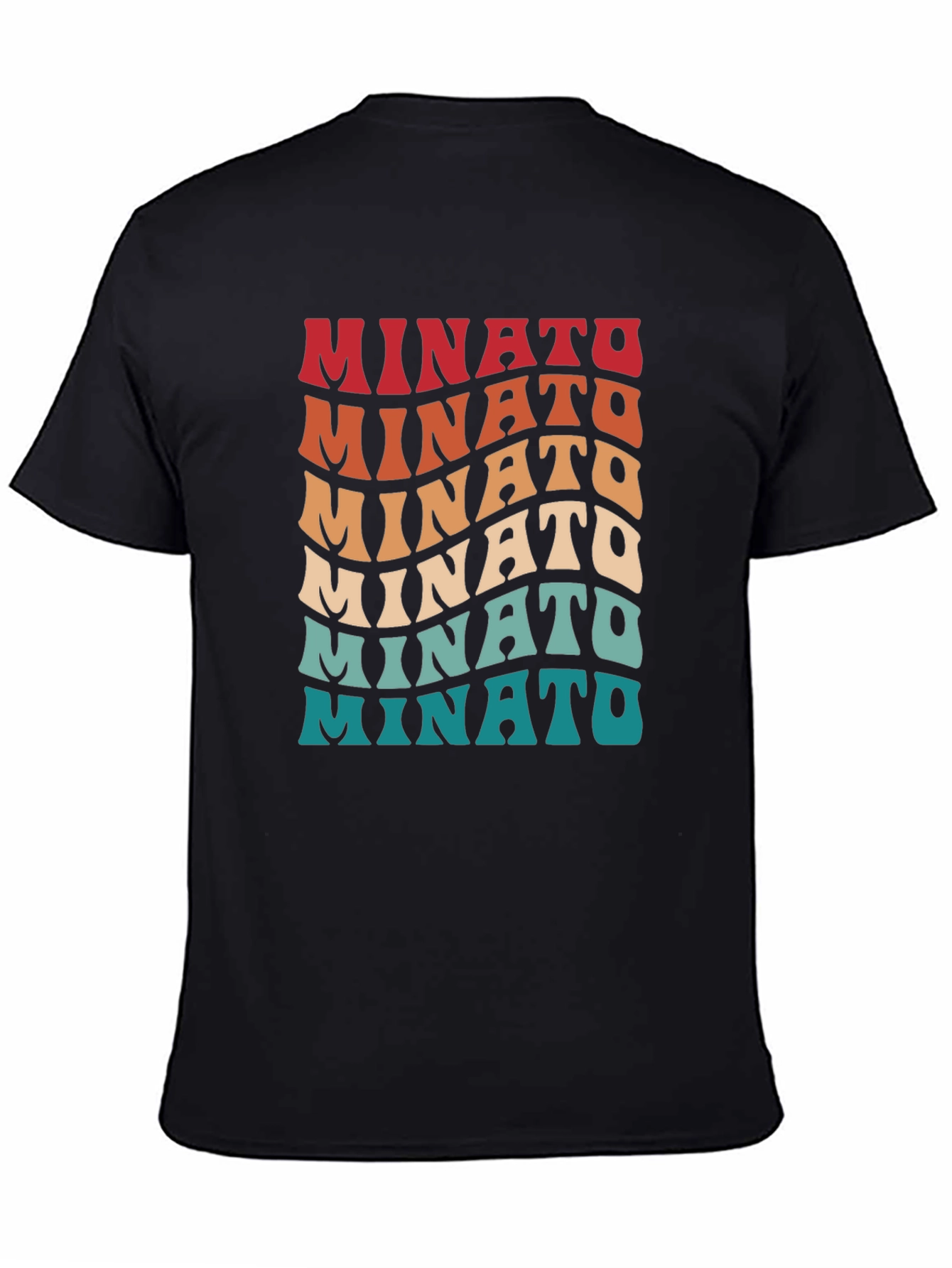 Retro Minato Wave Text Graphic Tee