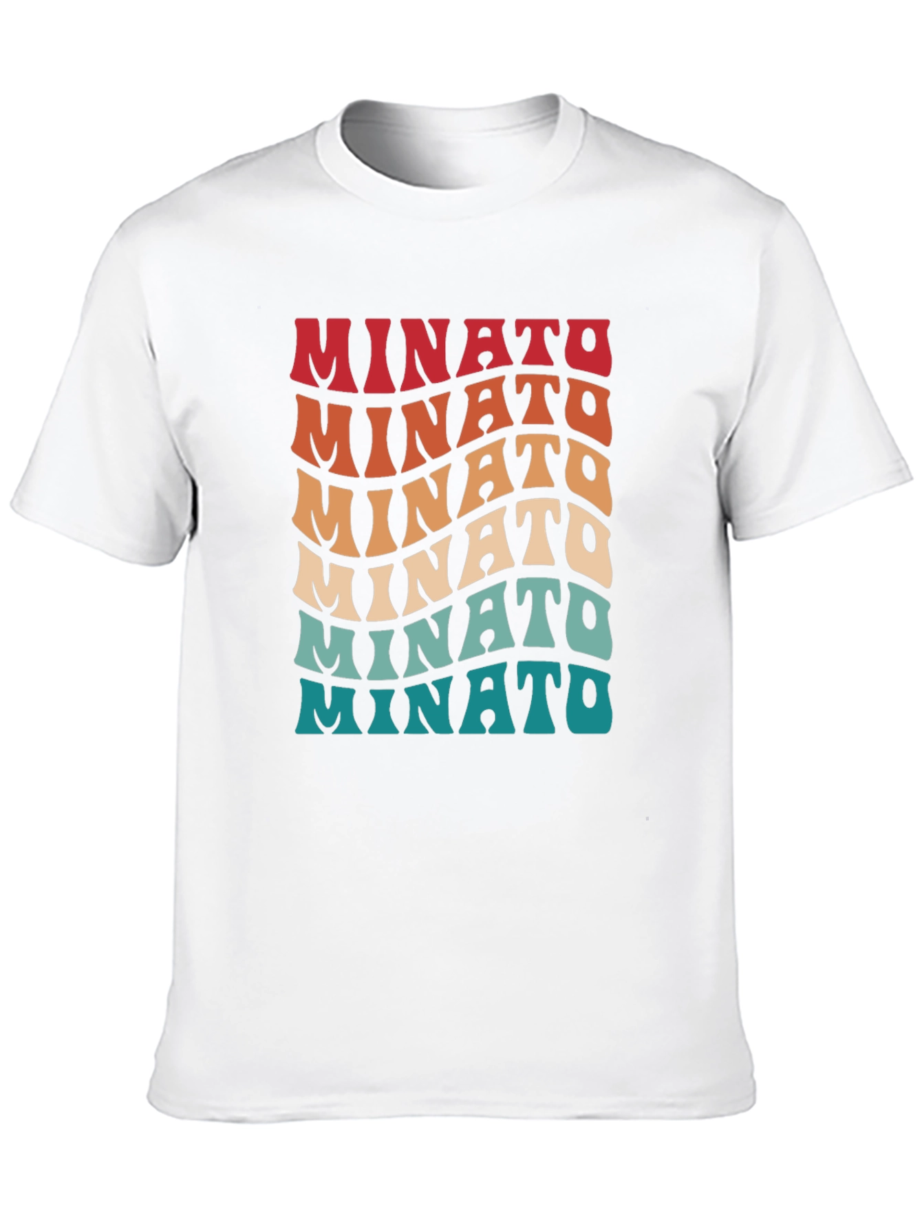 Retro Minato Wave Text Graphic Tee