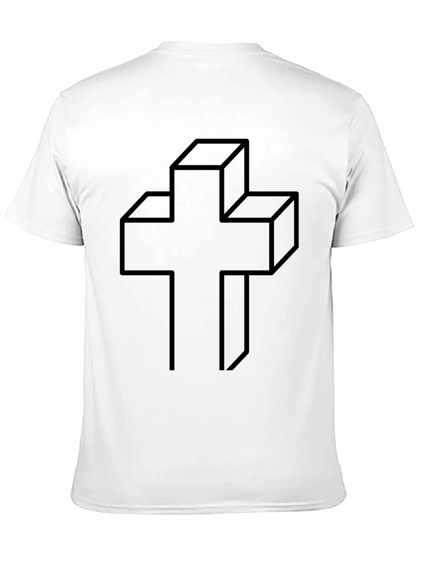 Geometric Cross Graphic Tee - Modern Christian Apparel