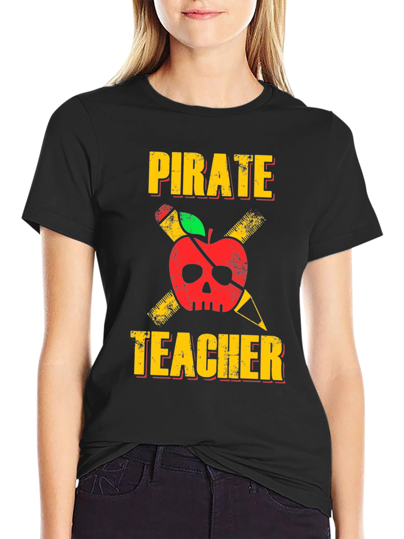 Pirate Teacher Graphic T-Shirt