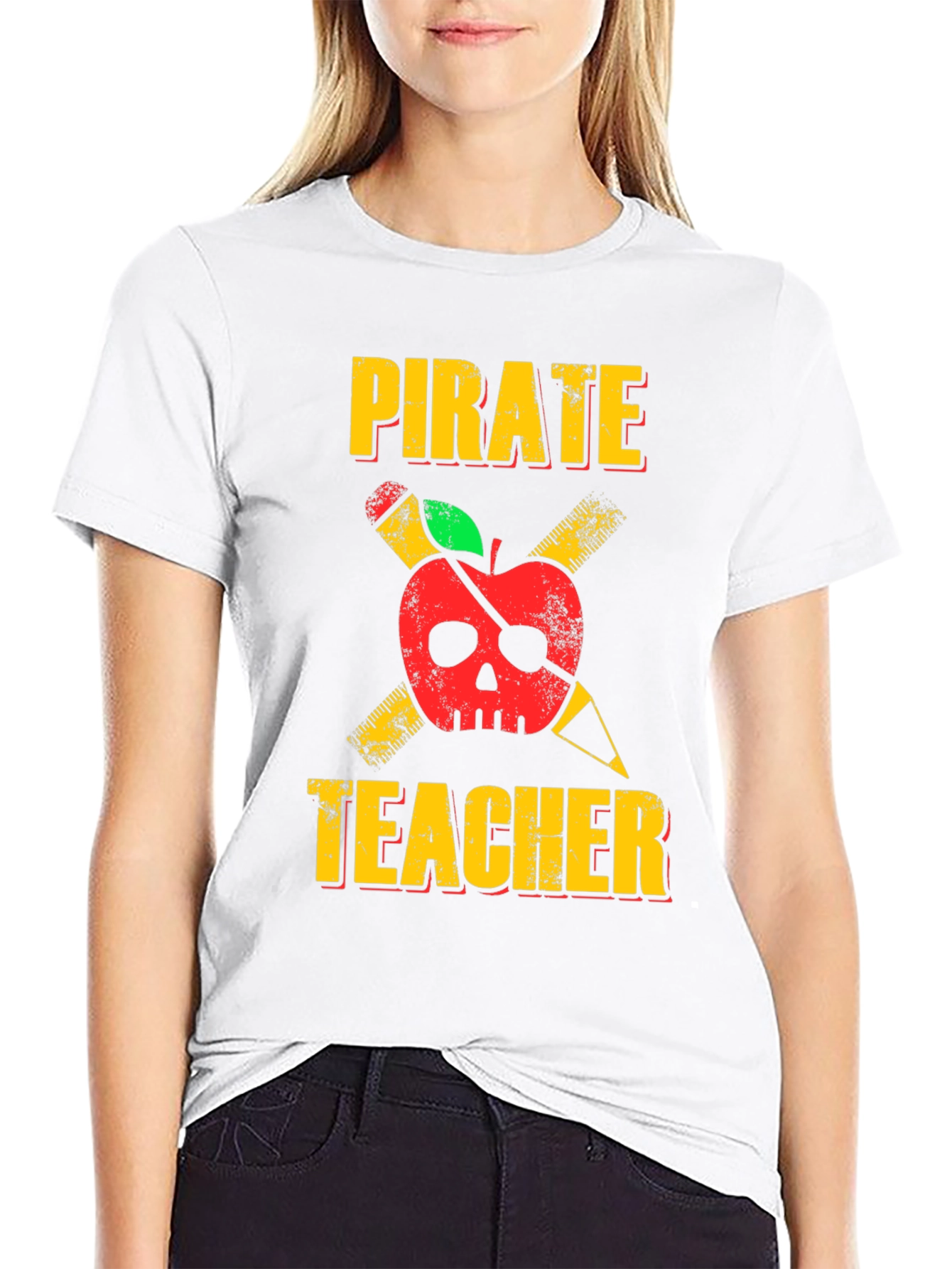 Pirate Teacher Graphic T-Shirt