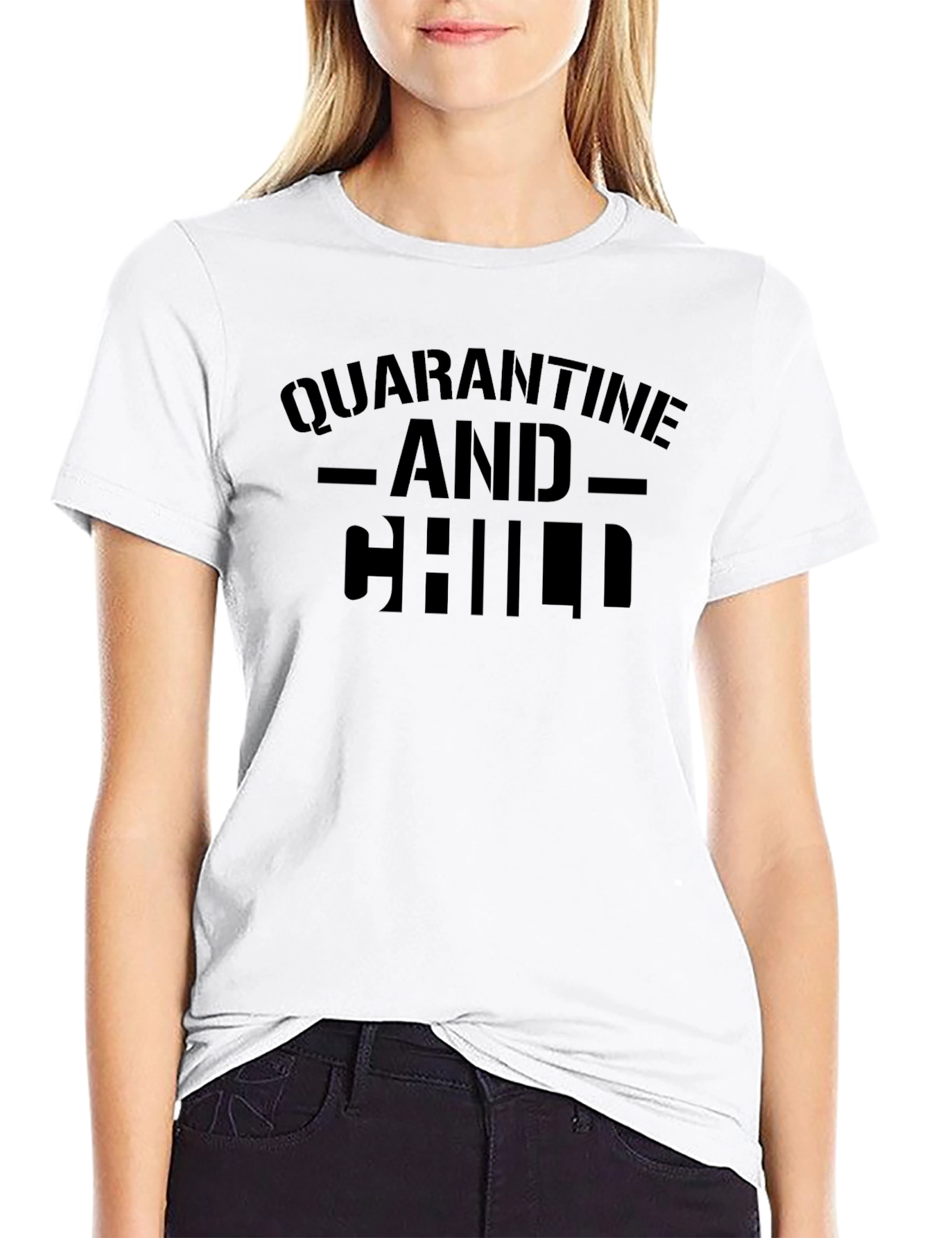 Quarantine and Chill Black T-Shirt