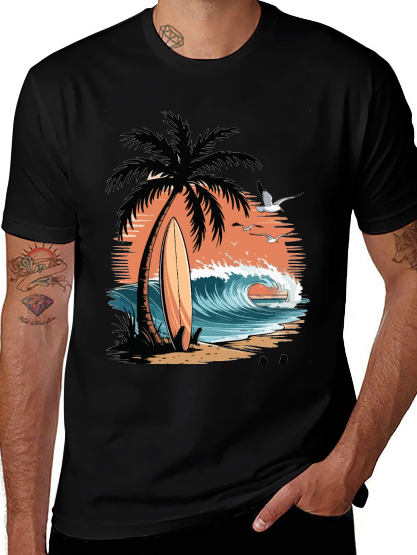 Surfs Up Tee - Beach Vibes T-Shirt