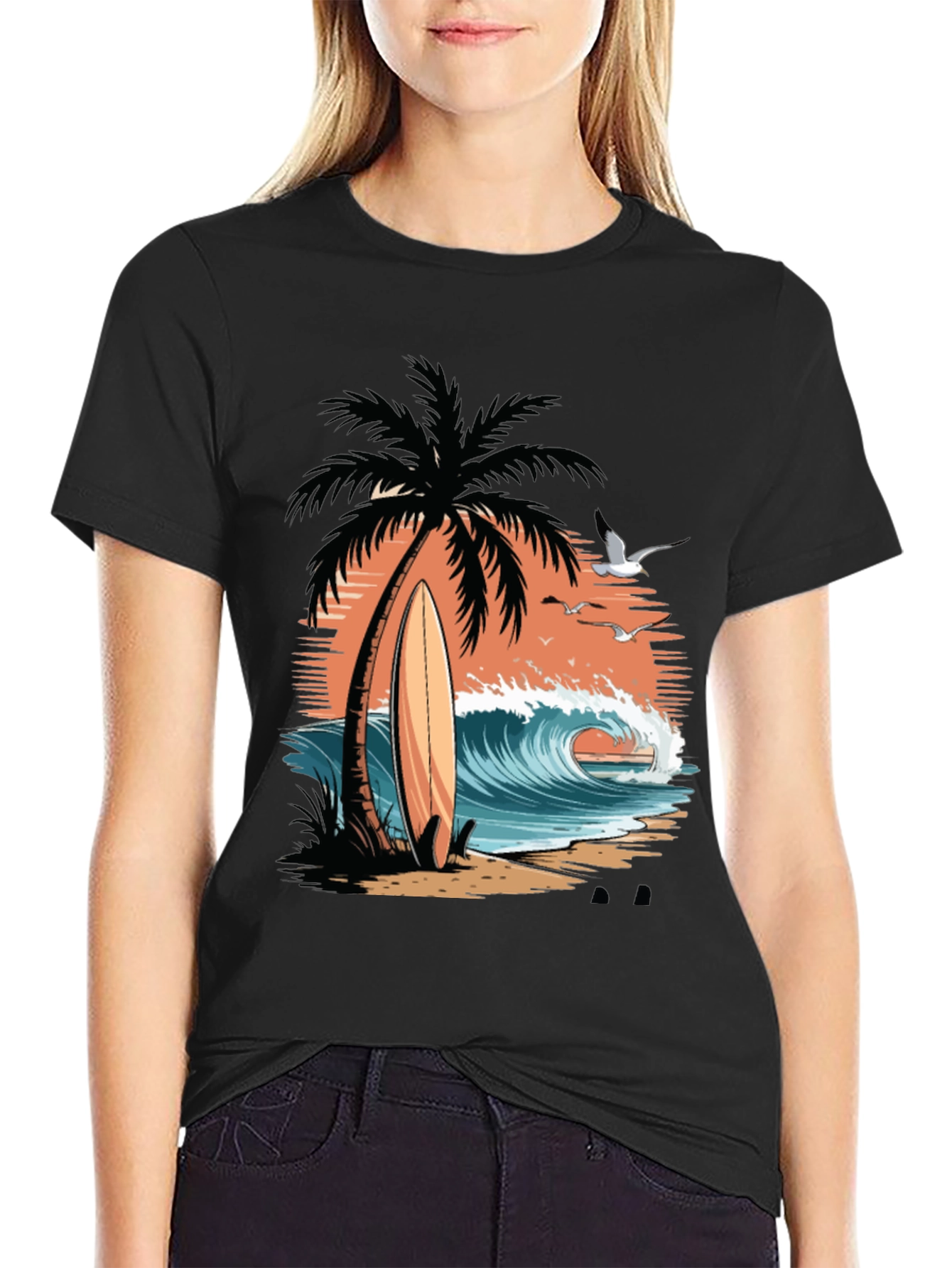Surfs Up Tee - Beach Vibes T-Shirt
