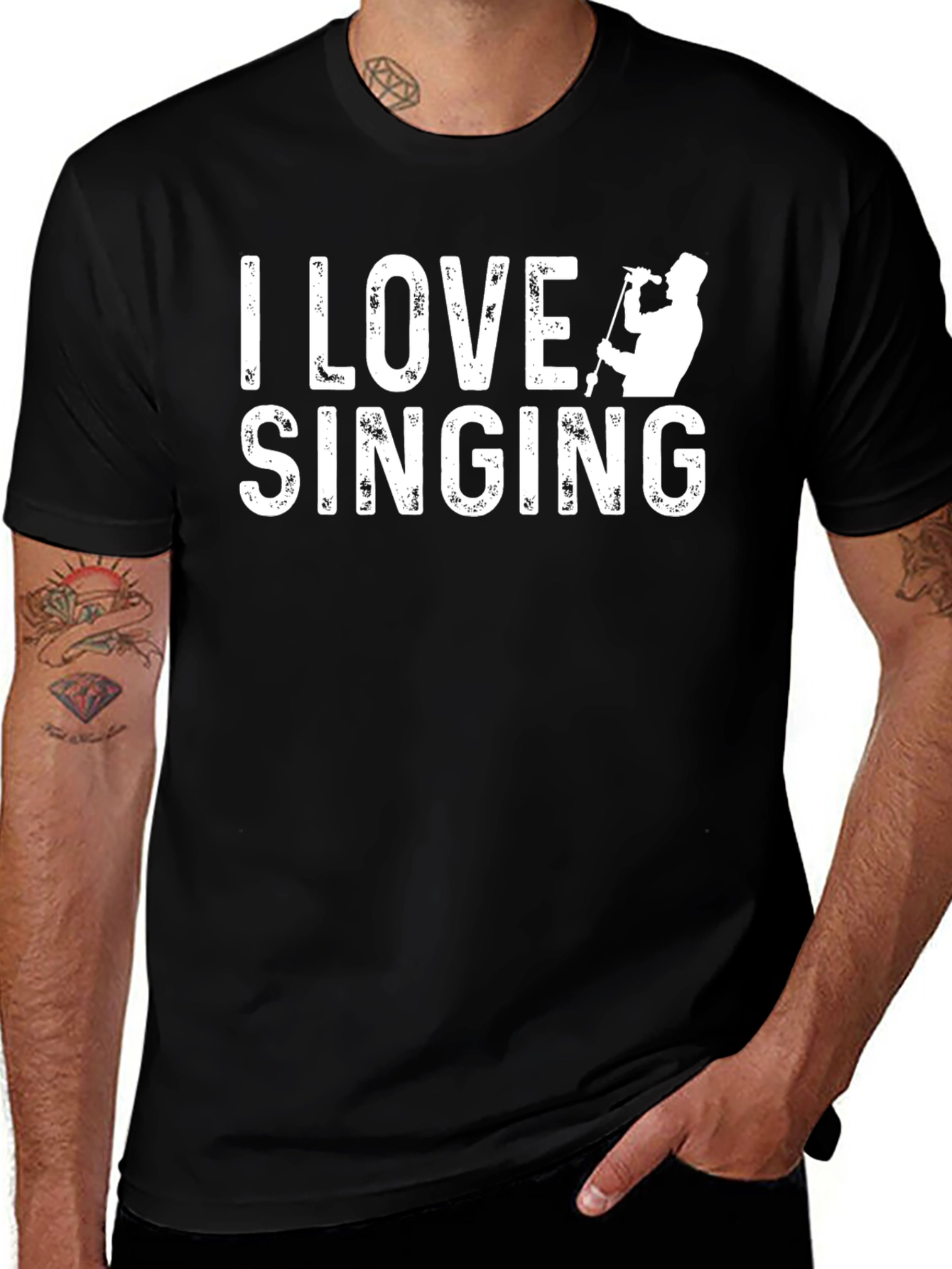 I Love Singing T-Shirt - Music Lover Tee