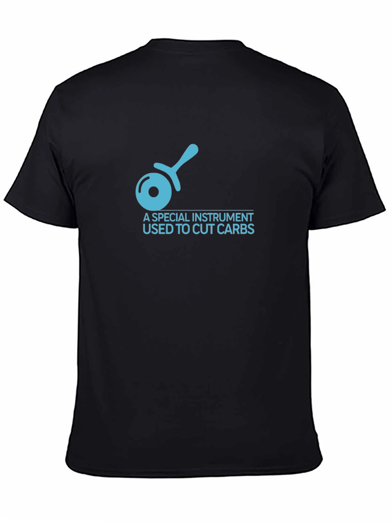 Funny Cut Carbs Graphic T-Shirt - Black
