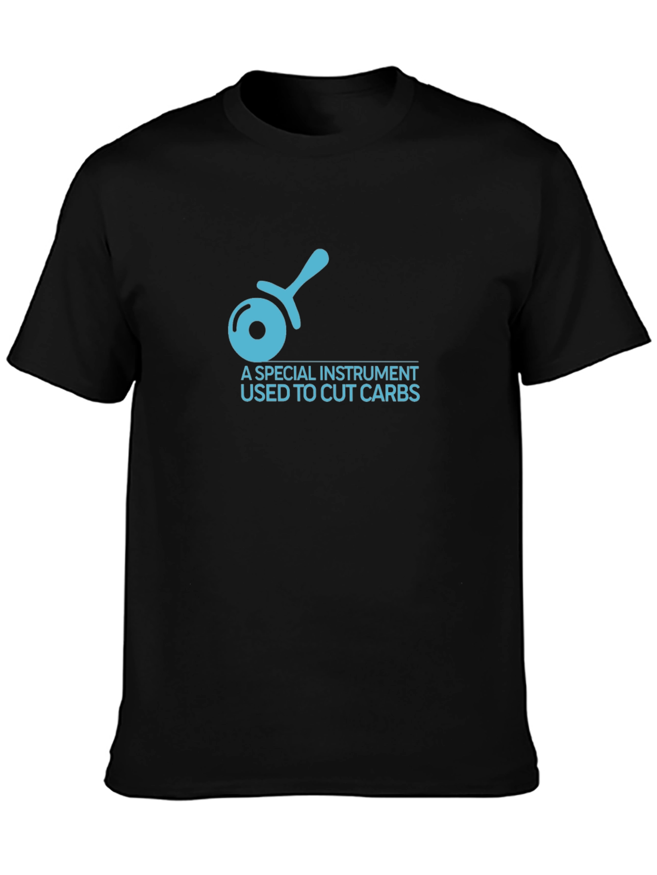 Funny Cut Carbs Graphic T-Shirt - Black