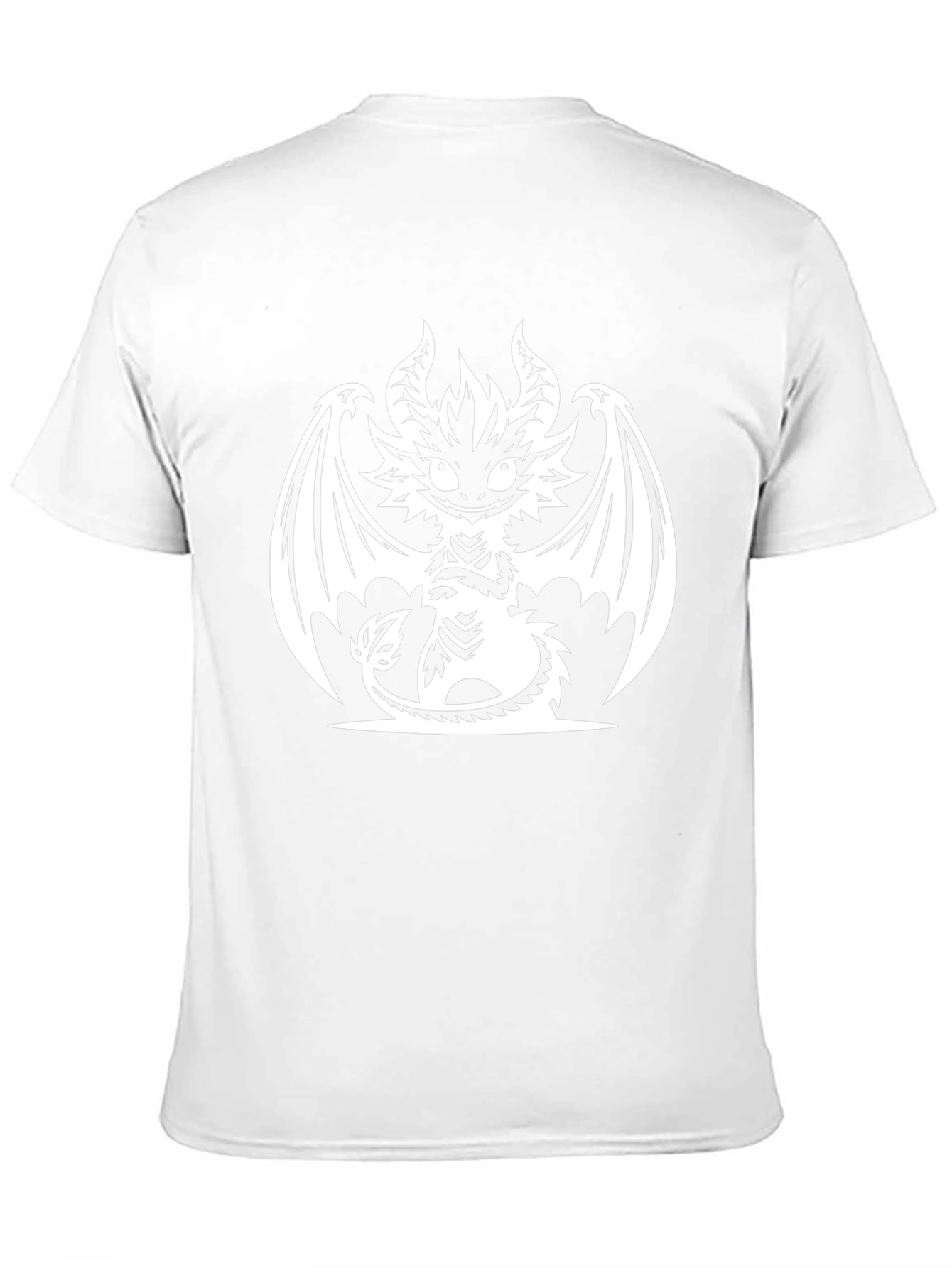 Mens Black T-Shirt with Dragon Graphic