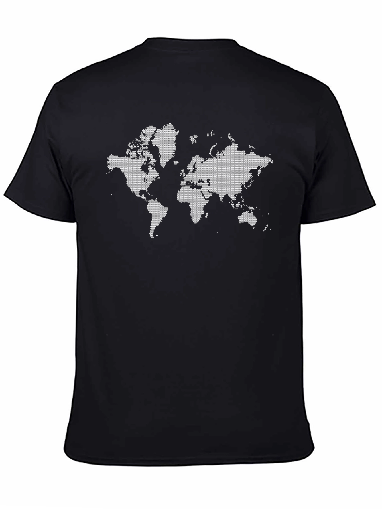 World Map Graphic Black T-Shirt