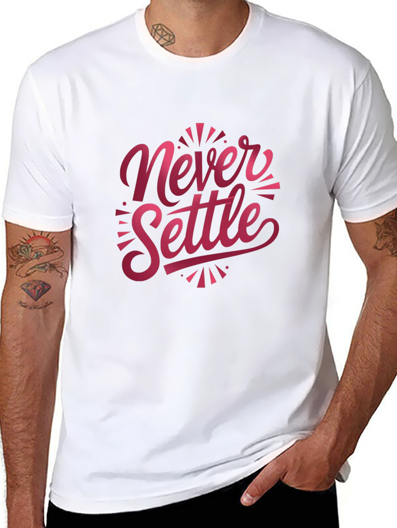 Never Settle Graphic T-Shirt