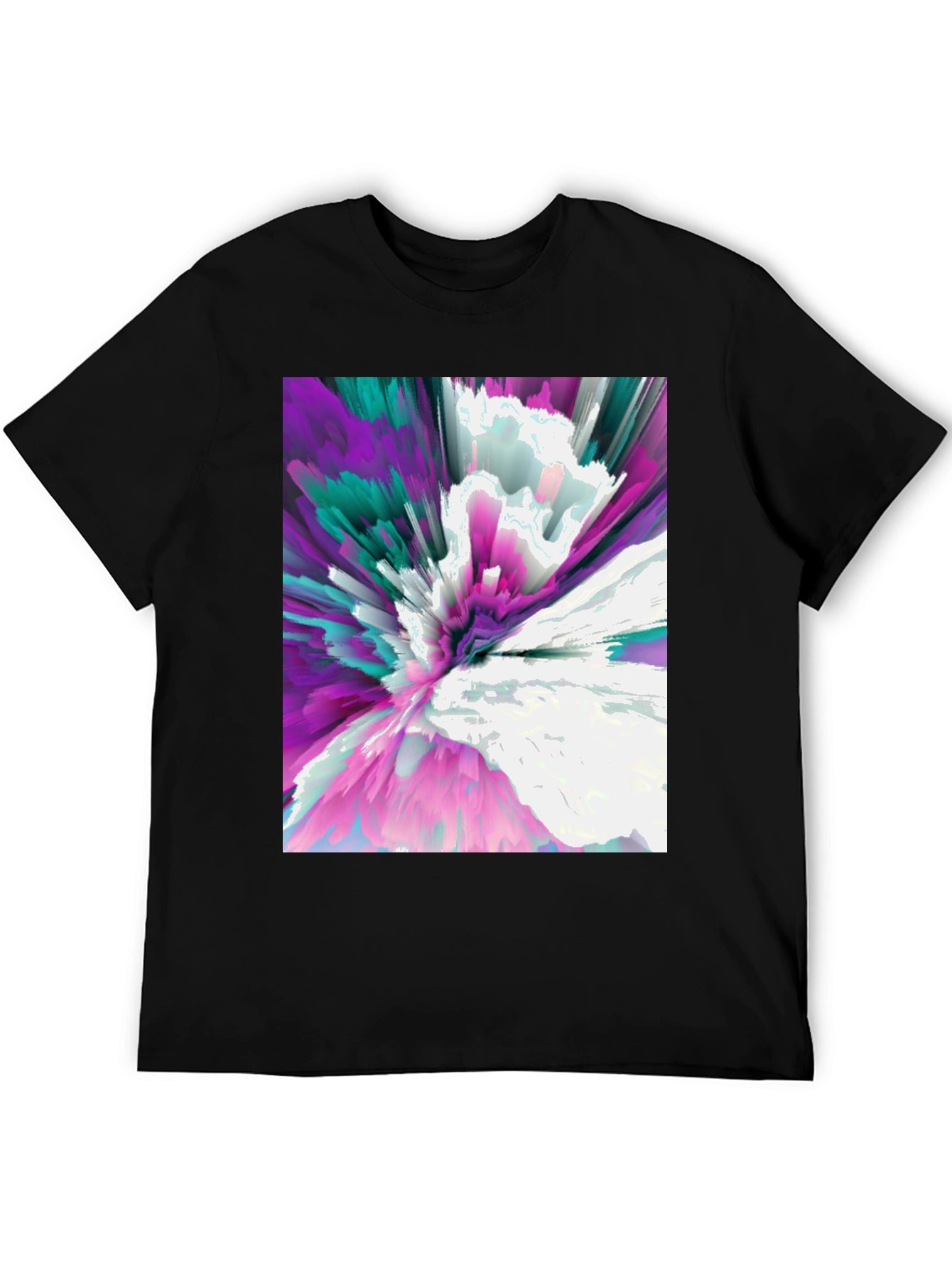 Abstract Explosion Graphic Tee - Modern Art T-Shirt