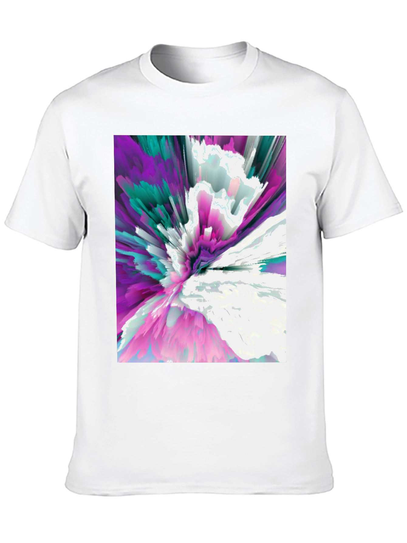 Abstract Explosion Graphic Tee - Modern Art T-Shirt