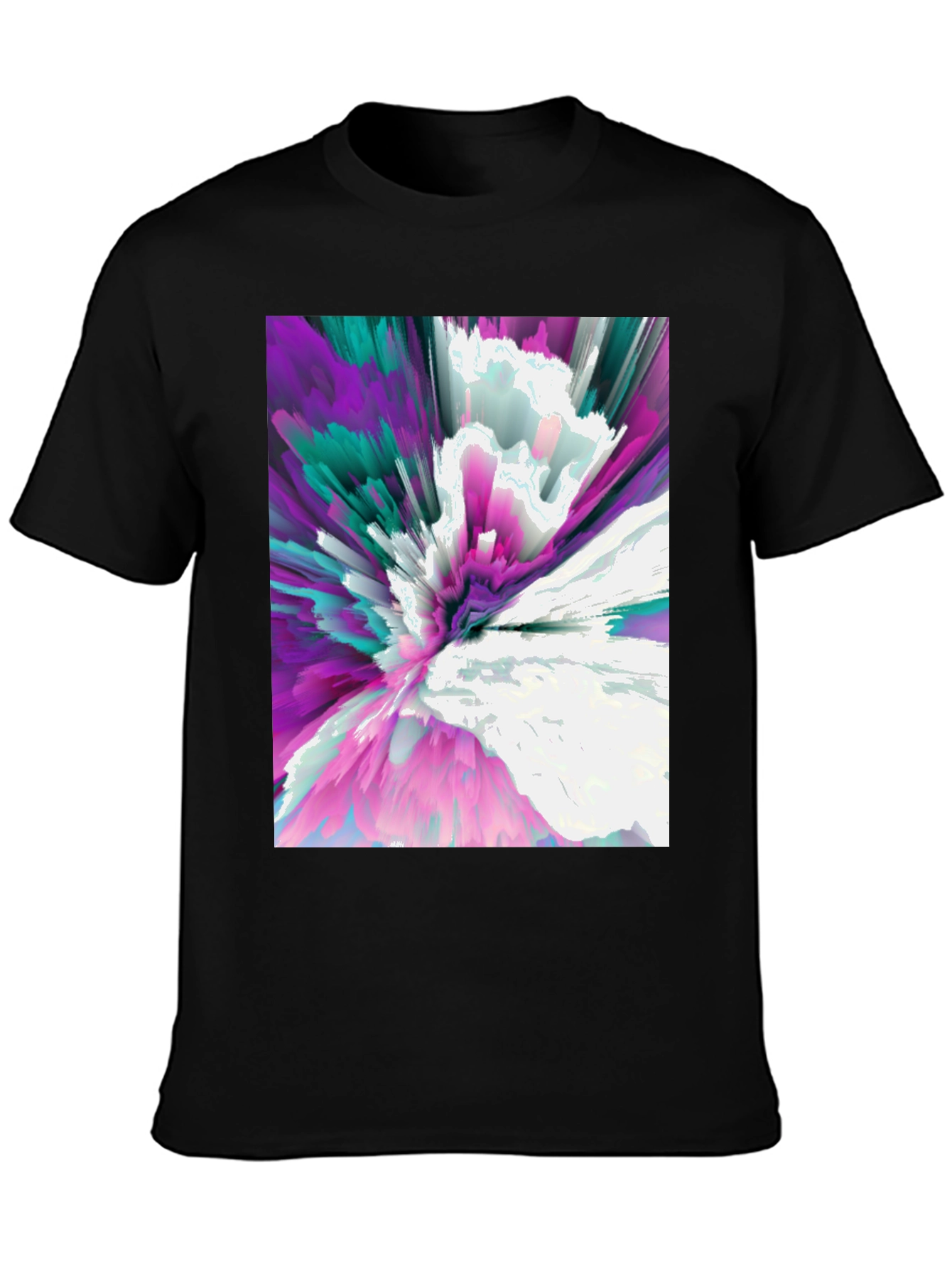 Abstract Explosion Graphic Tee - Modern Art T-Shirt