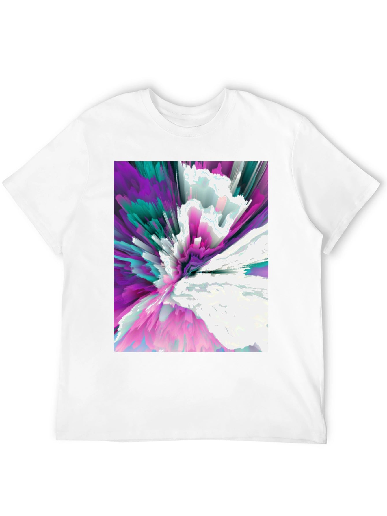 Abstract Explosion Graphic Tee - Modern Art T-Shirt