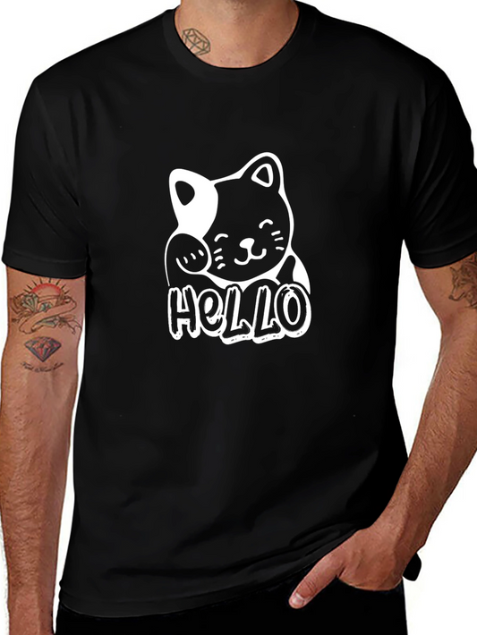 Cute Hello Kitty Graphic Black T-Shirt