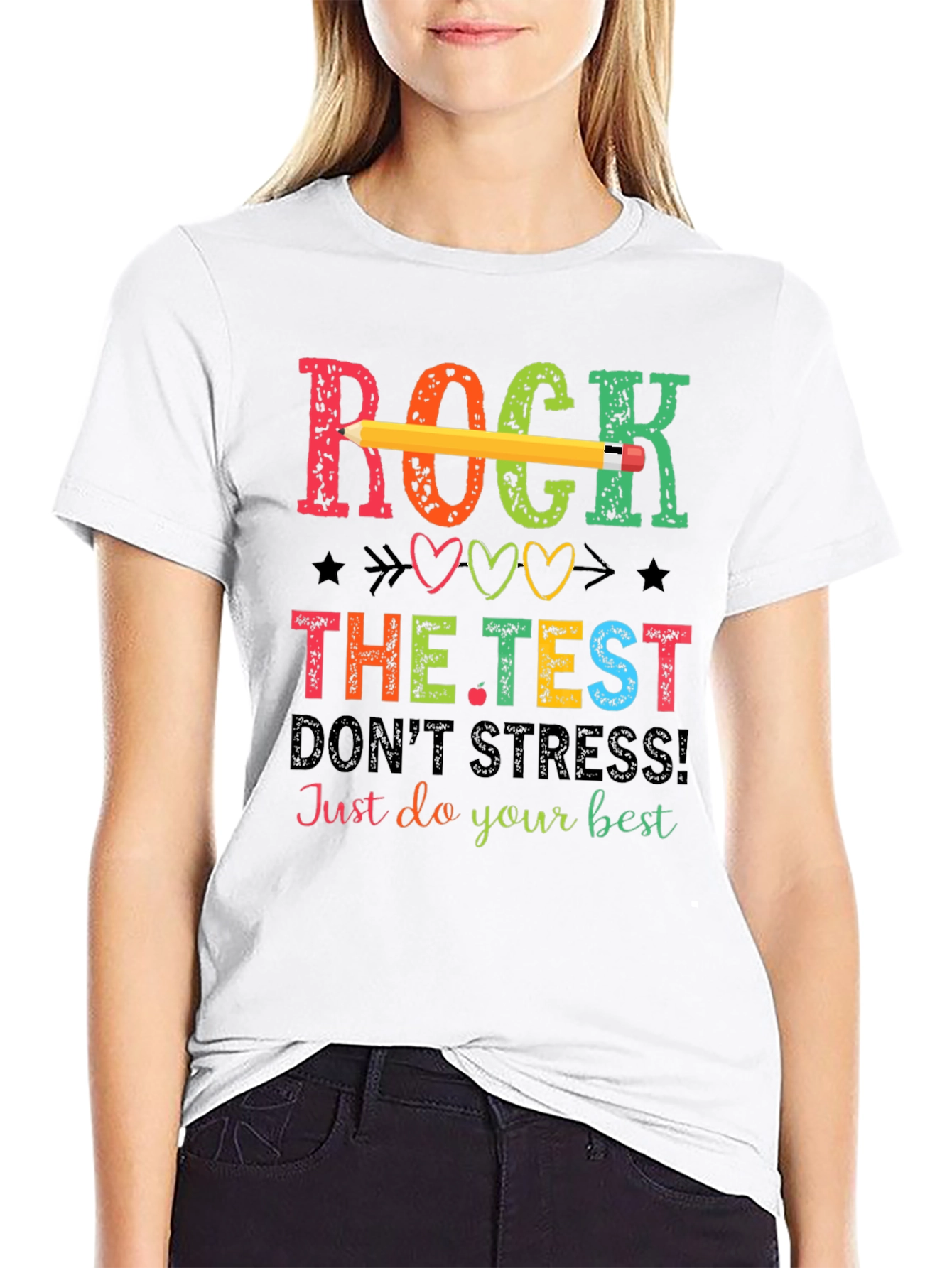Rock The Test T-Shirt - Teacher Test Day Tee