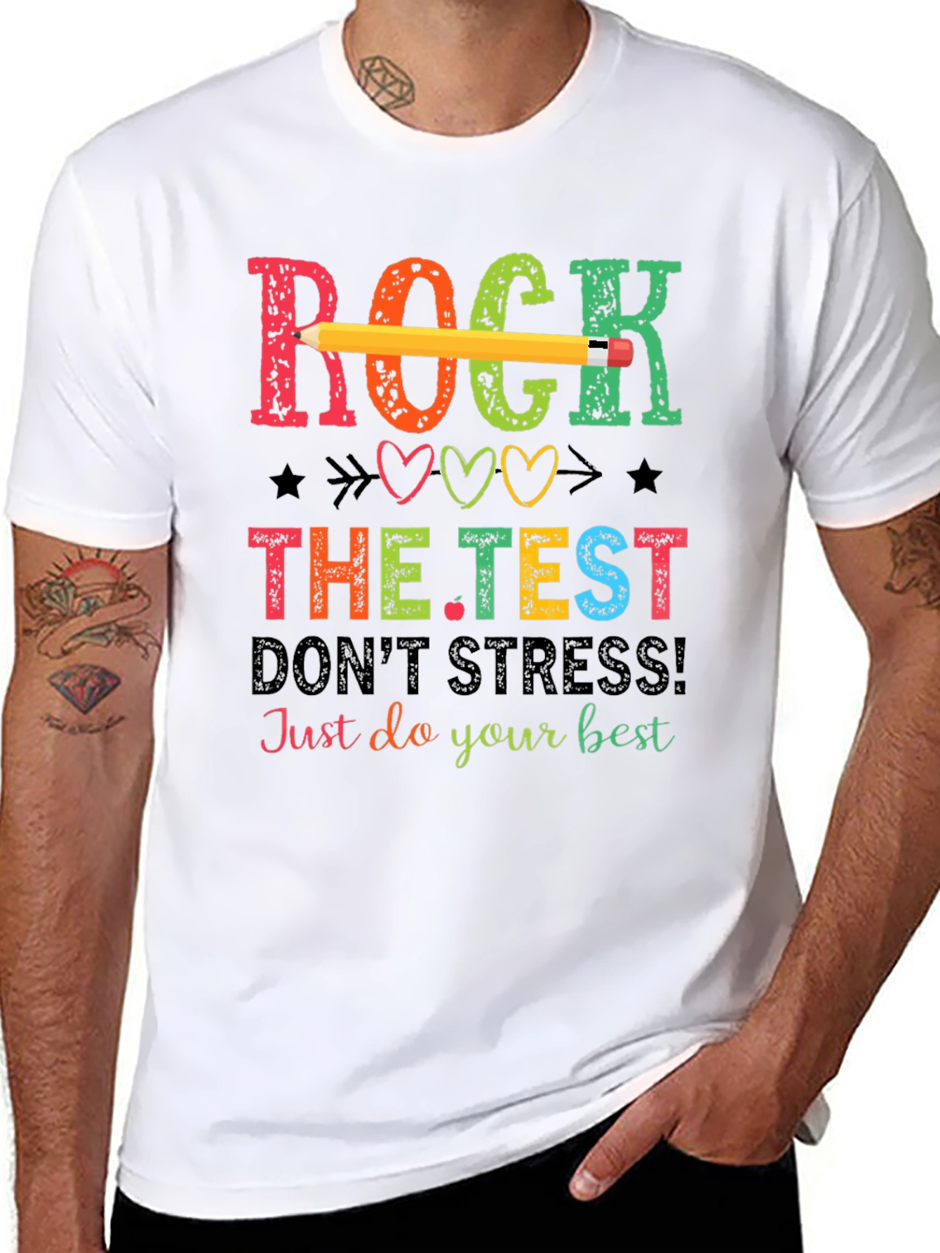 Rock The Test T-Shirt - Teacher Test Day Tee