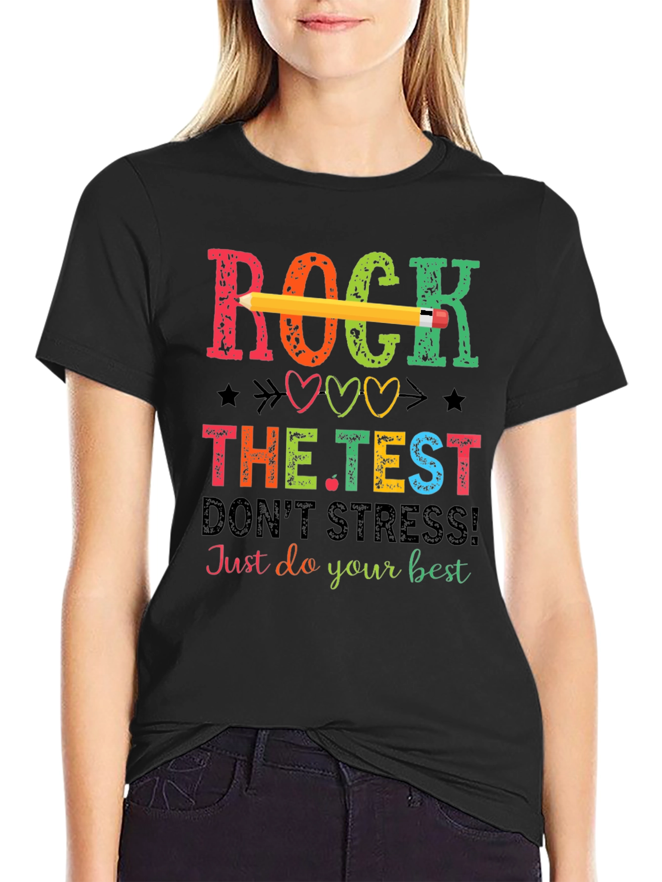 Rock The Test T-Shirt - Teacher Test Day Tee
