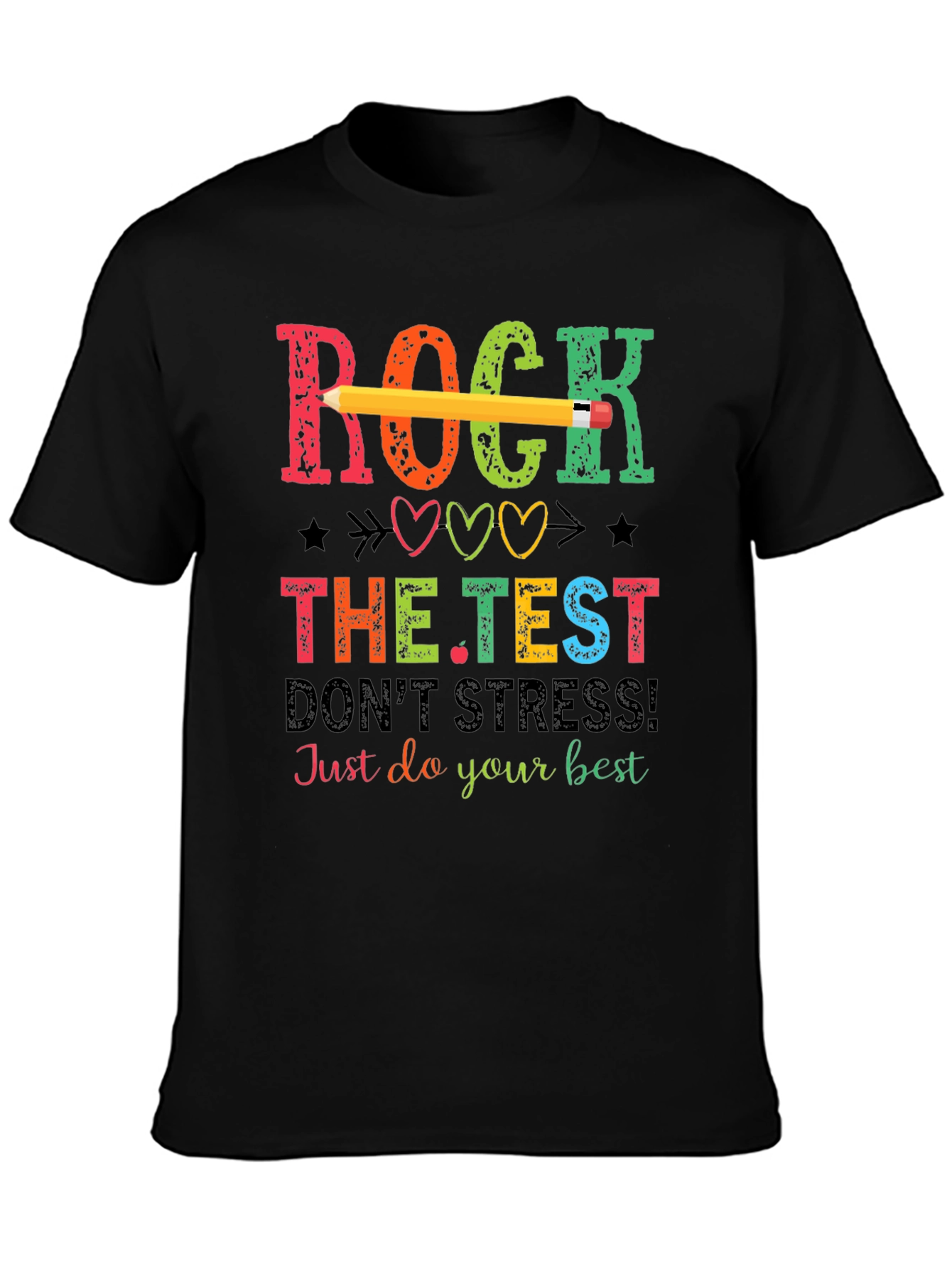 Rock The Test T-Shirt - Teacher Test Day Tee