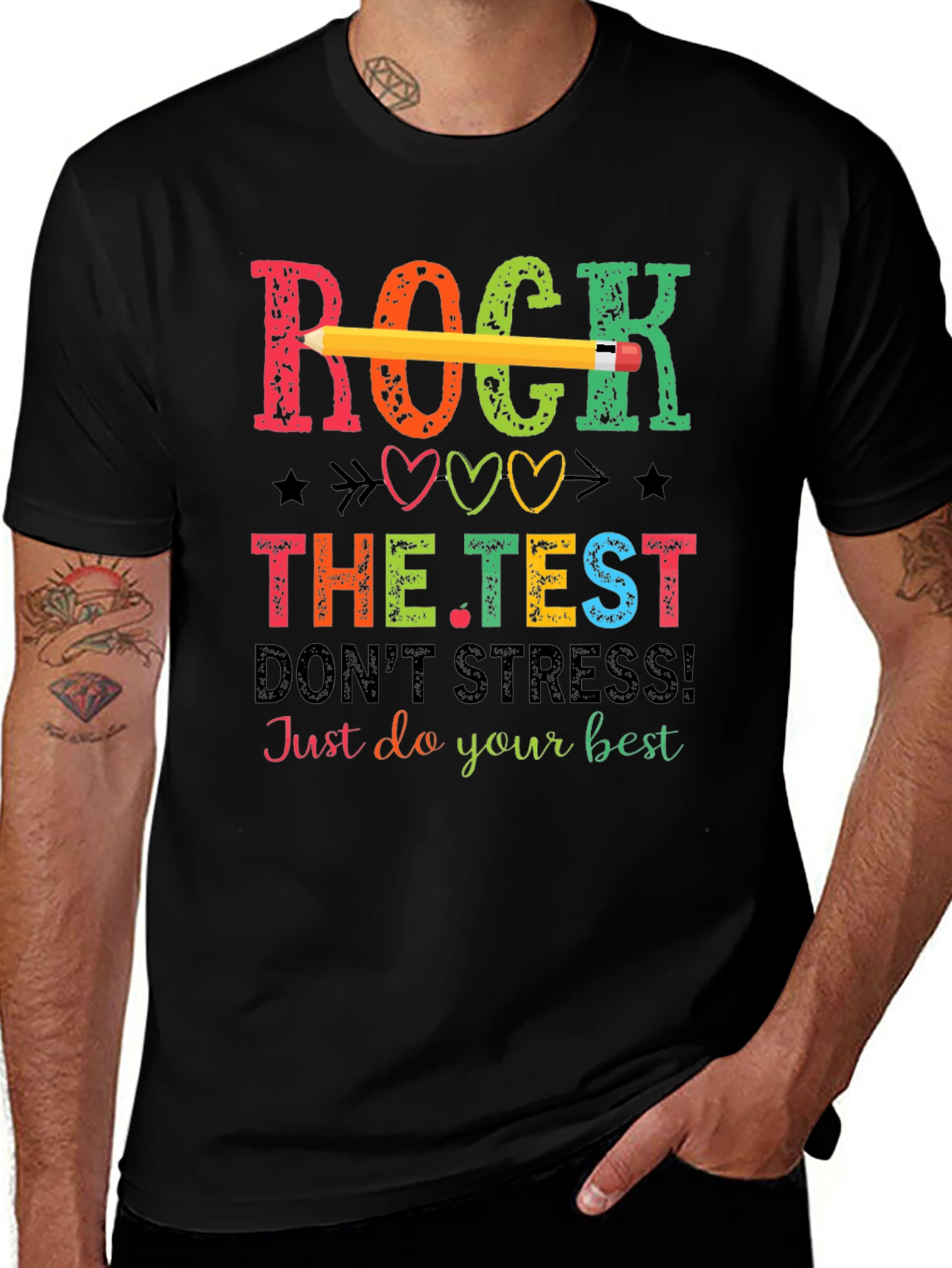 Rock The Test T-Shirt - Teacher Test Day Tee