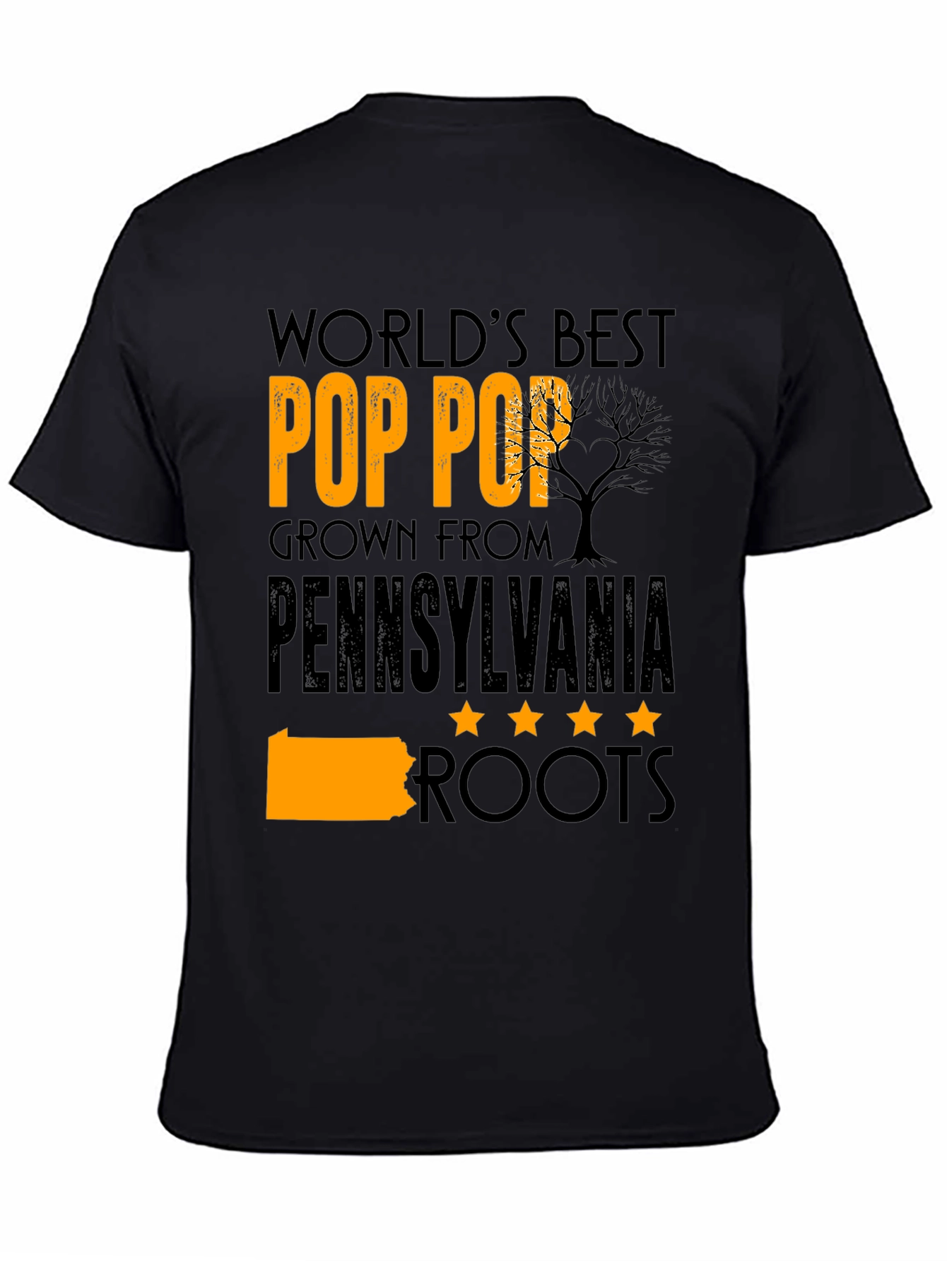 Worlds Best Pop Pop Pennsylvania Roots T-Shirt