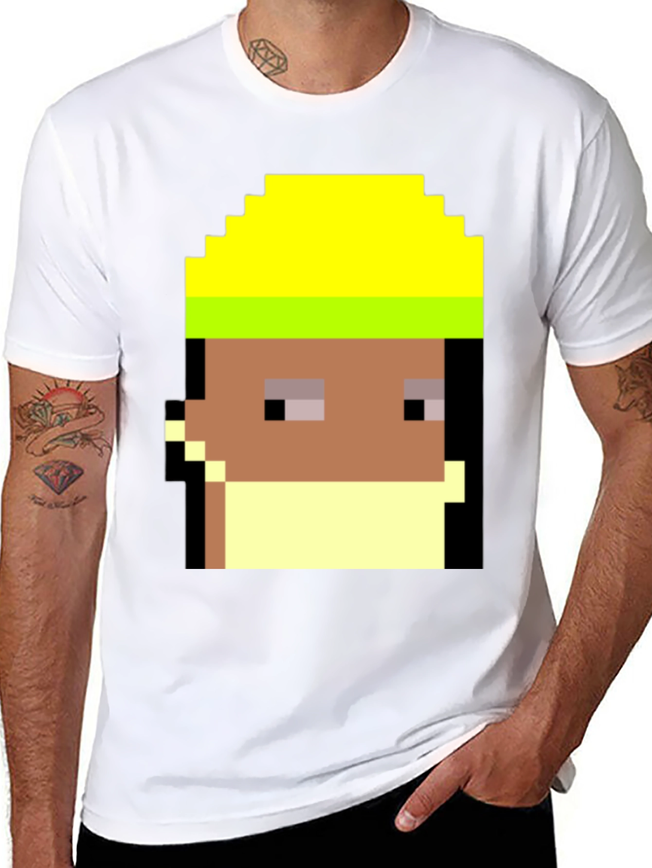 Pixel Art Character T-Shirt - Retro Gamer Style