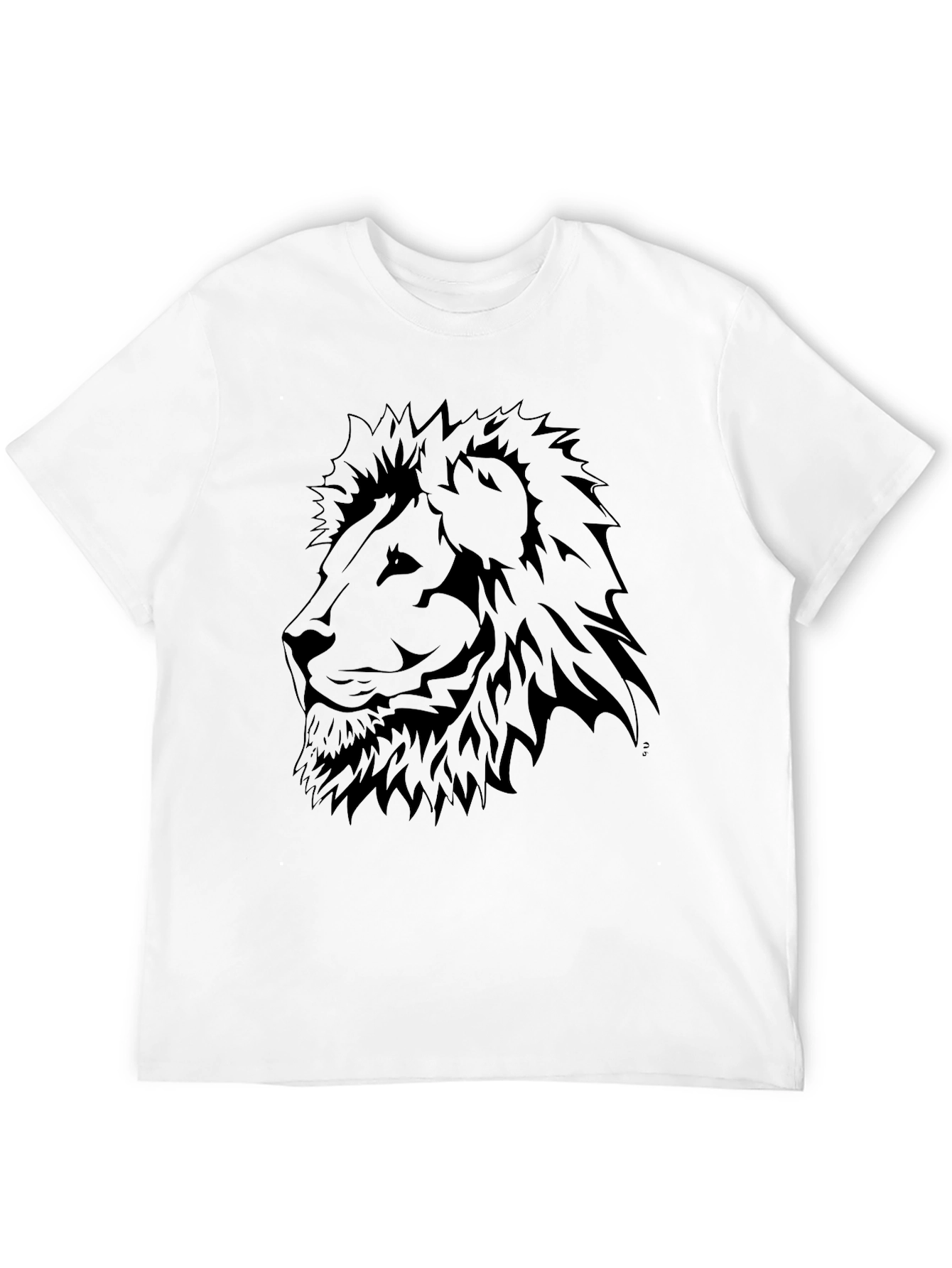 Lion Graphic Tee - Black