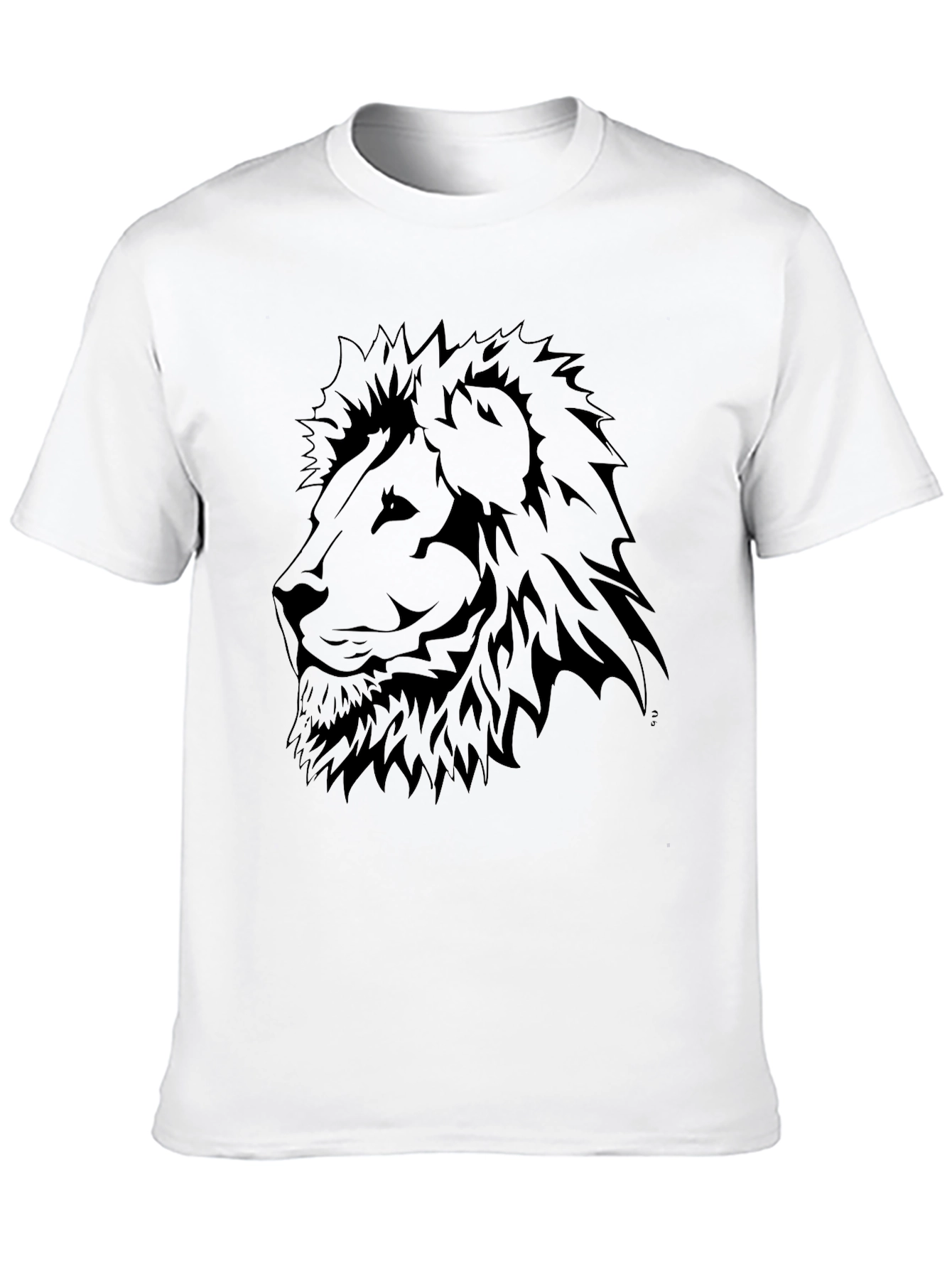 Lion Graphic Tee - Black