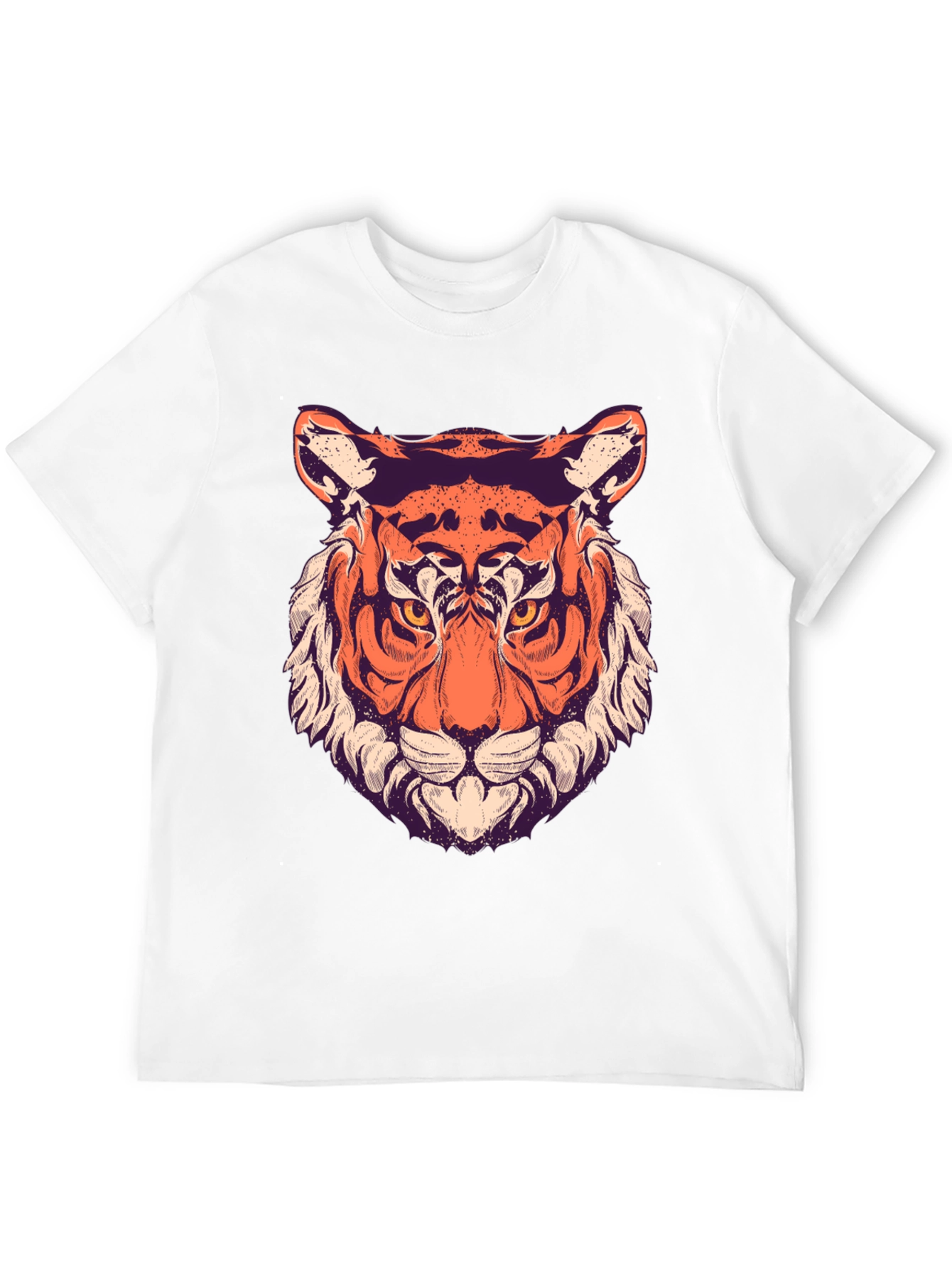 Tiger Graphic Tee - Cool Animal Print Shirt