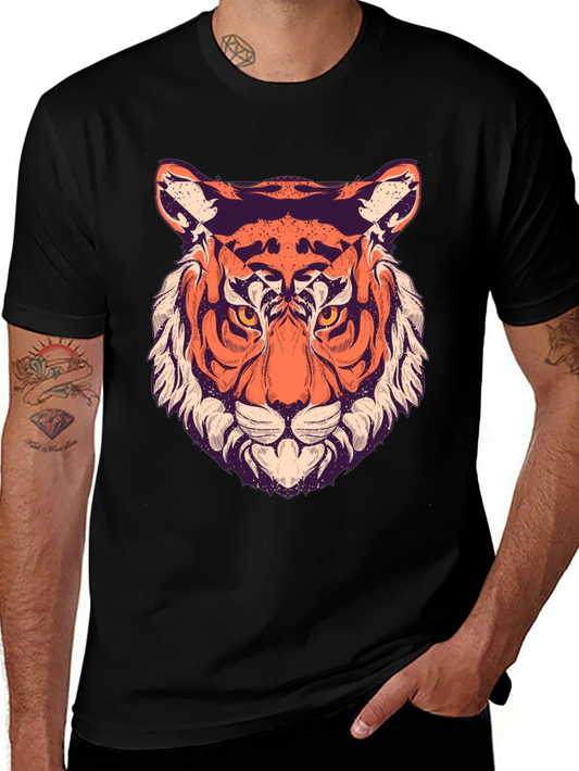 Tiger Graphic Tee - Cool Animal Print Shirt
