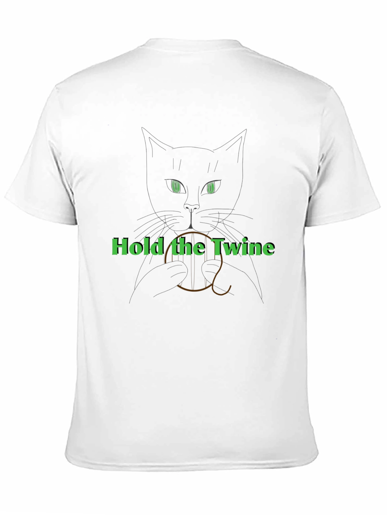 Hold The Twine Cat Graphic T-Shirt