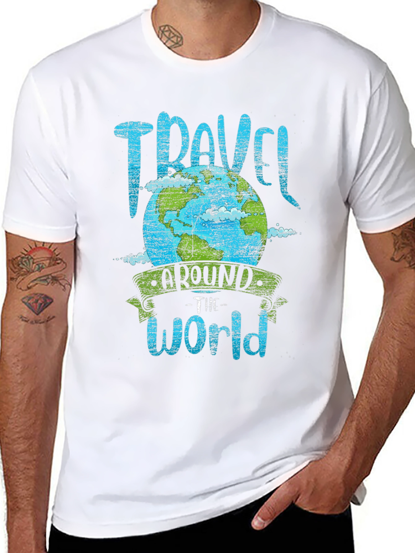 Travel Around The World Graphic Tee