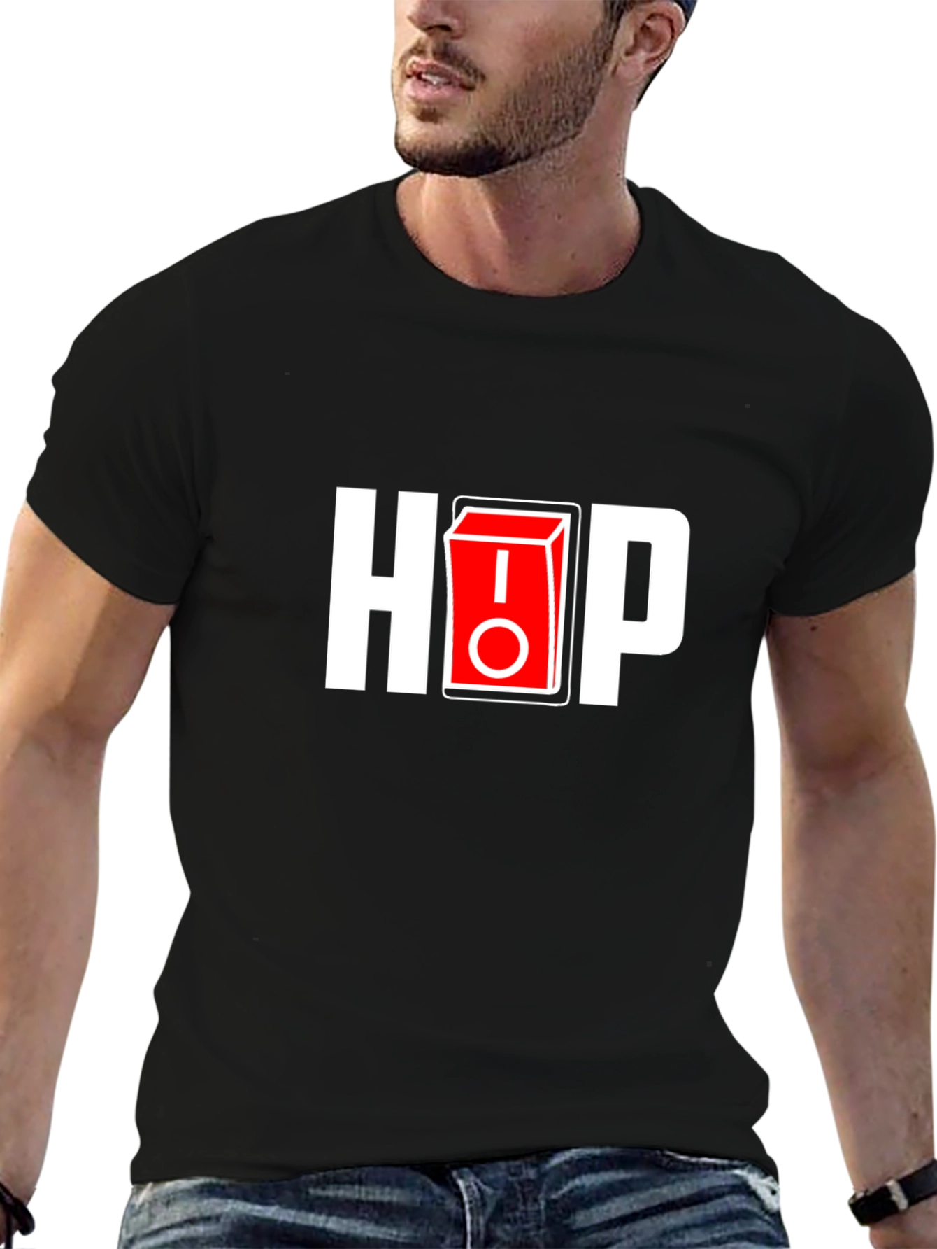 Hop On/Off Black T-Shirt