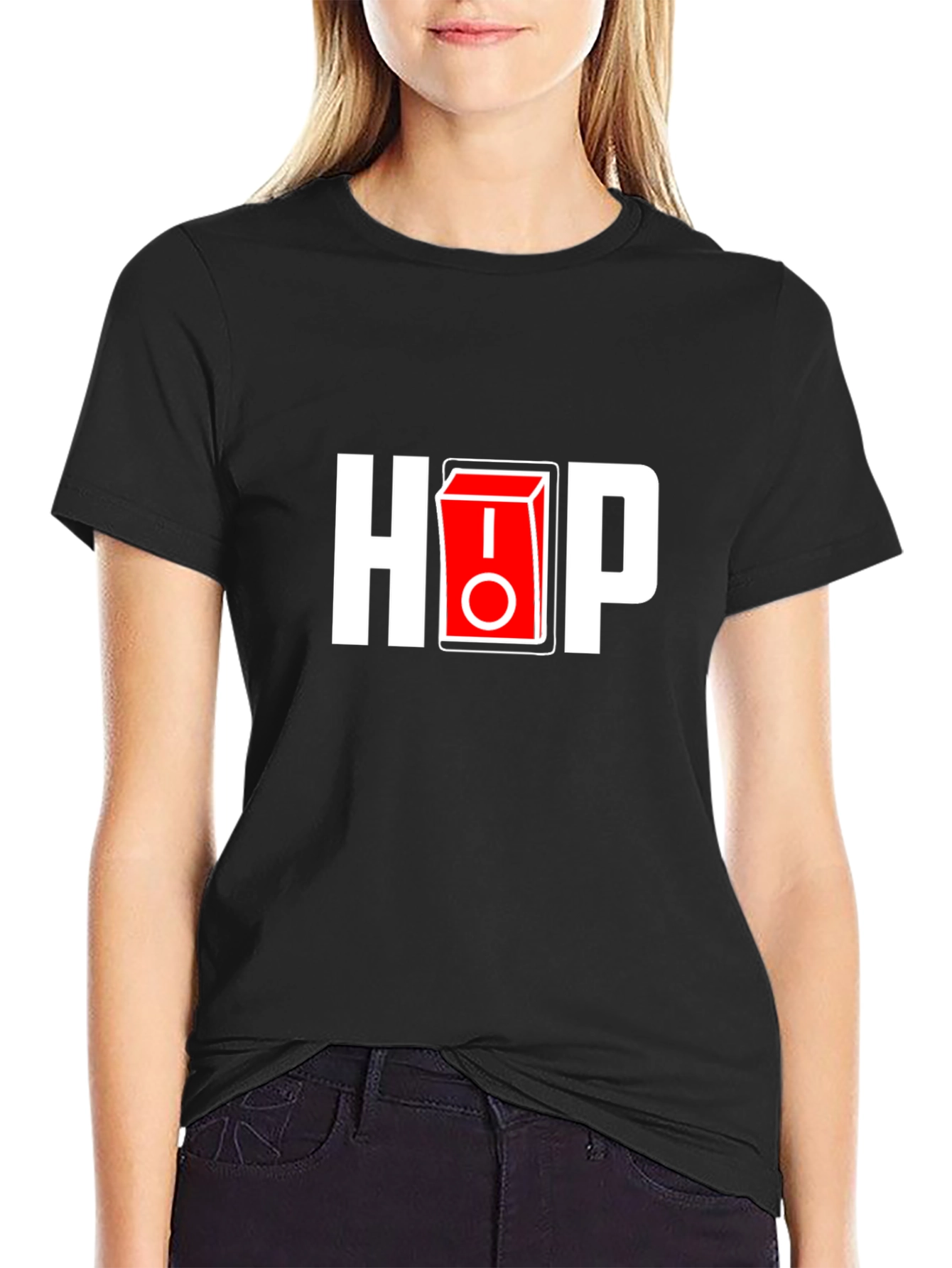 Hop On/Off Black T-Shirt