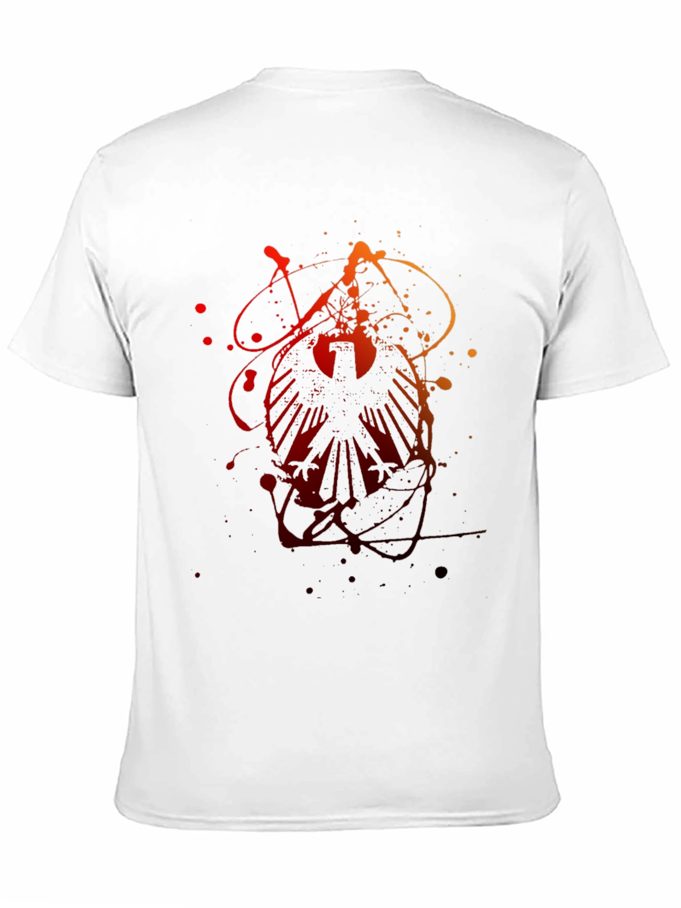Abstract Eagle Graphic Tee - Mens Black T-Shirt