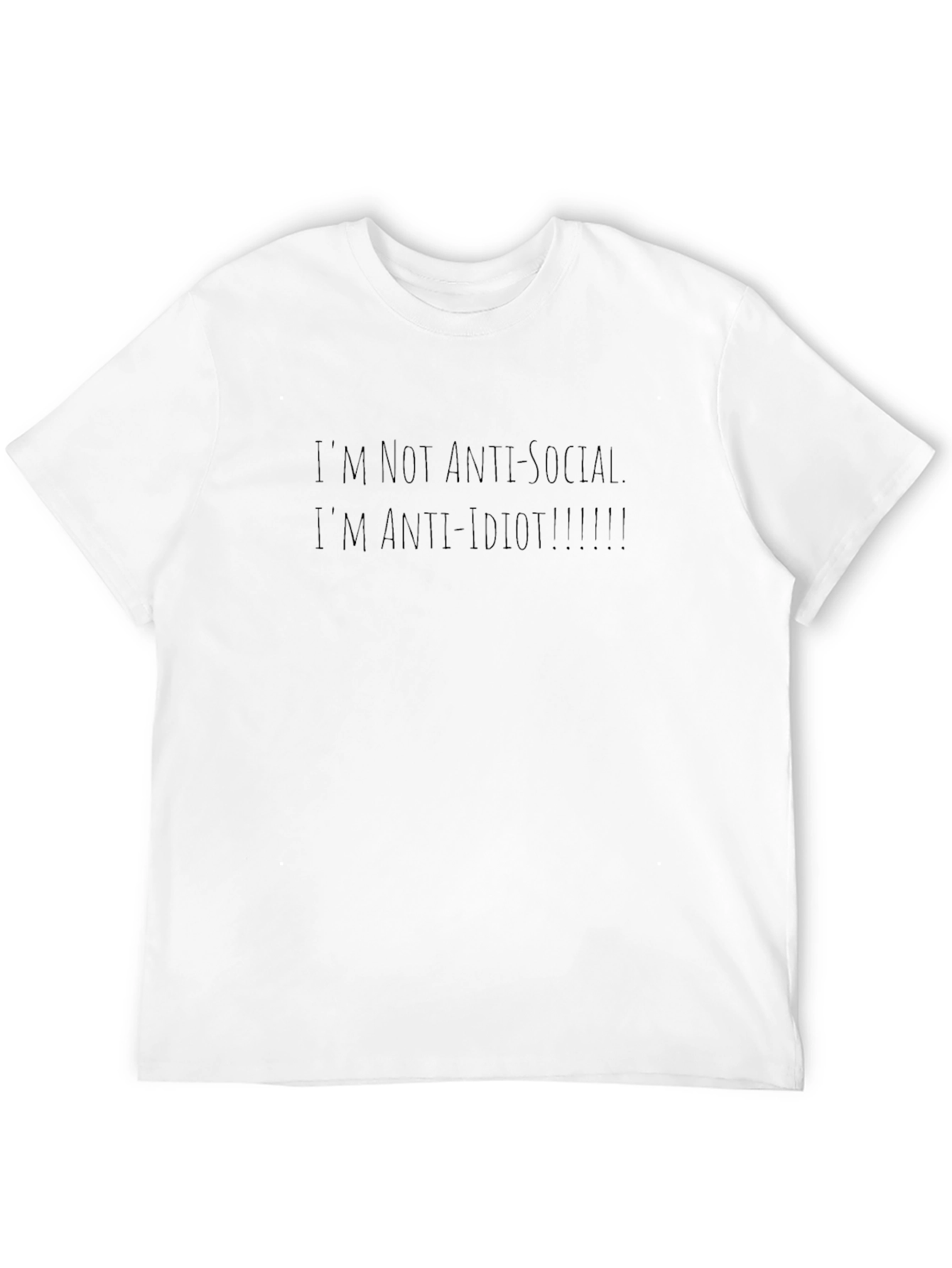Anti-Idiot Crew Neck T-Shirt
