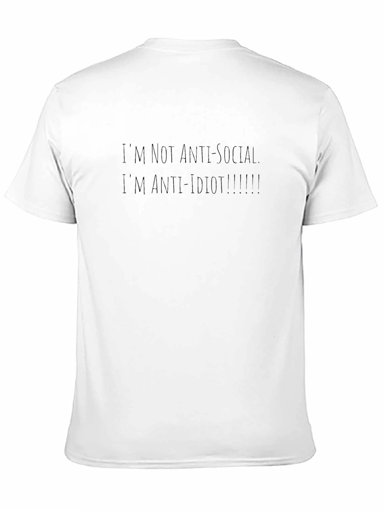 Anti-Idiot Crew Neck T-Shirt