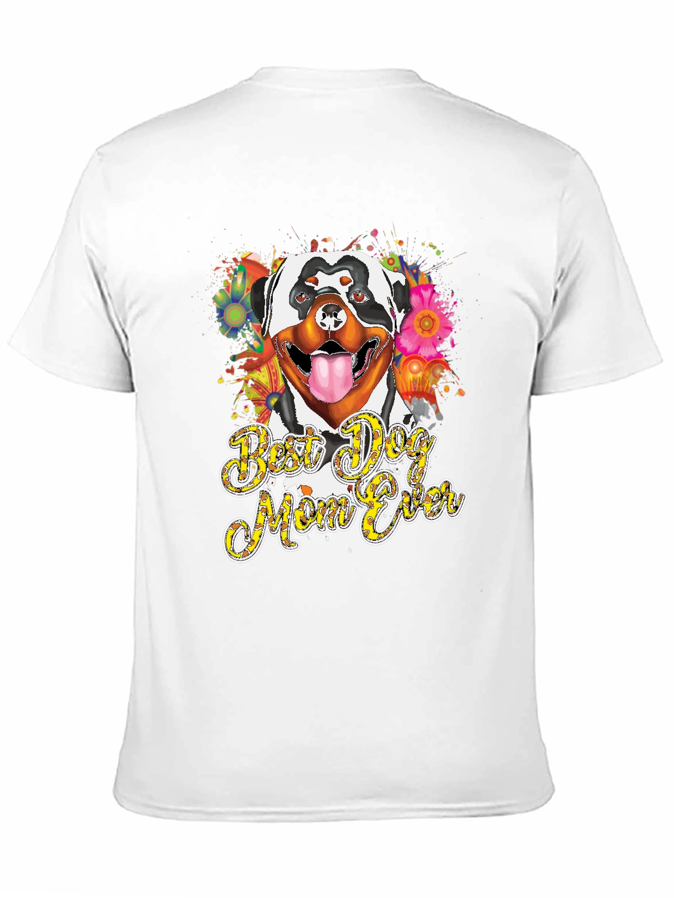 Best Dog Mom Ever Rottweiler Graphic T-Shirt