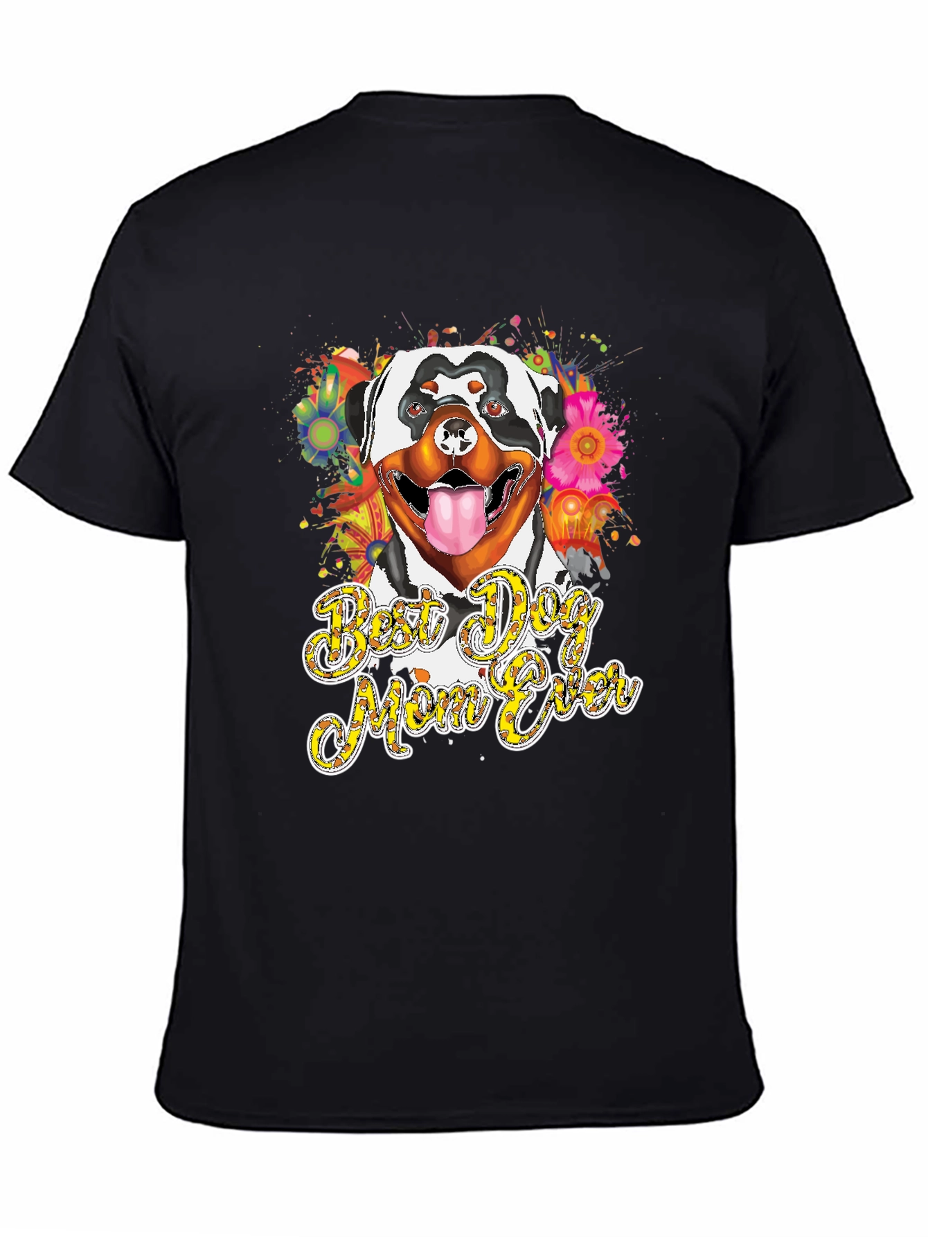 Best Dog Mom Ever Rottweiler Graphic T-Shirt