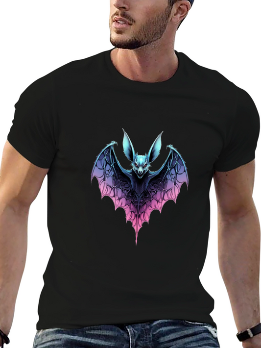 Bat Graphic T-Shirt: Dark Fantasy Style Tee
