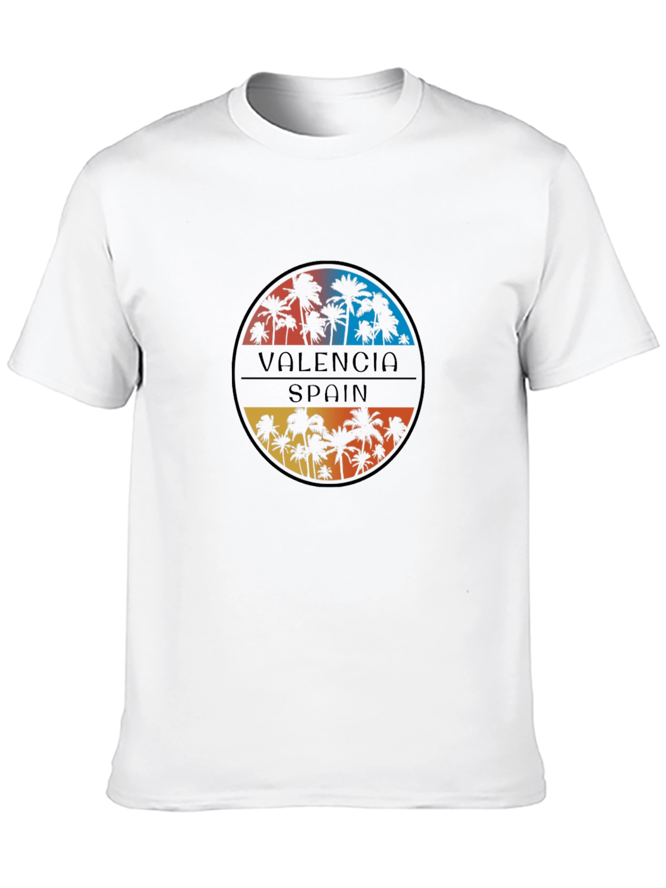Valencia Spain Palm Tree Graphic Tee