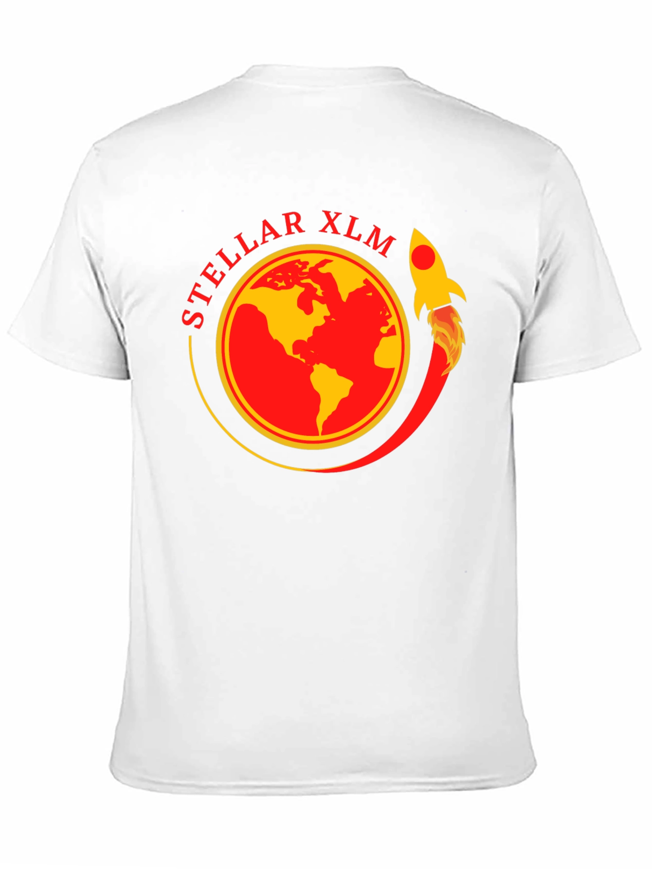 Stellar XLM Rocket Black T-Shirt