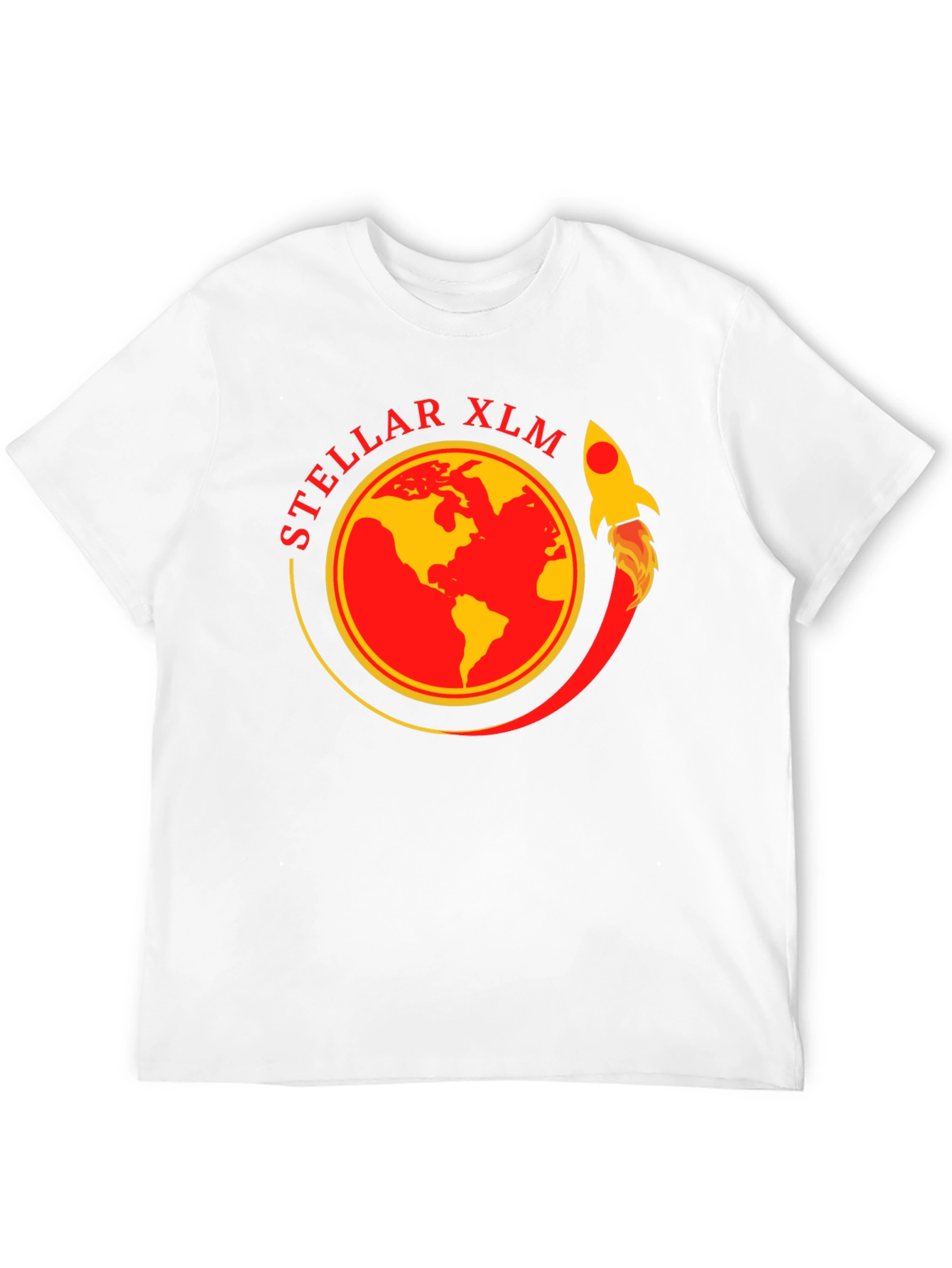 Stellar XLM Rocket Black T-Shirt