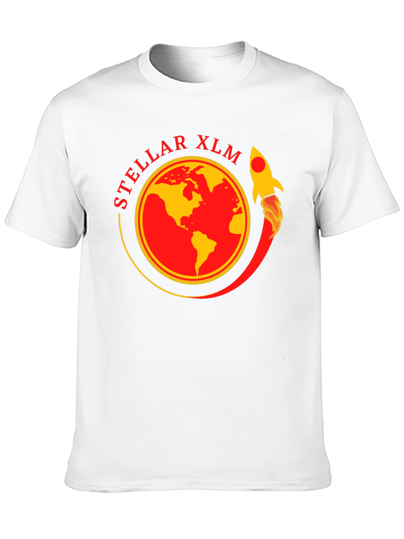 Stellar XLM Rocket Black T-Shirt