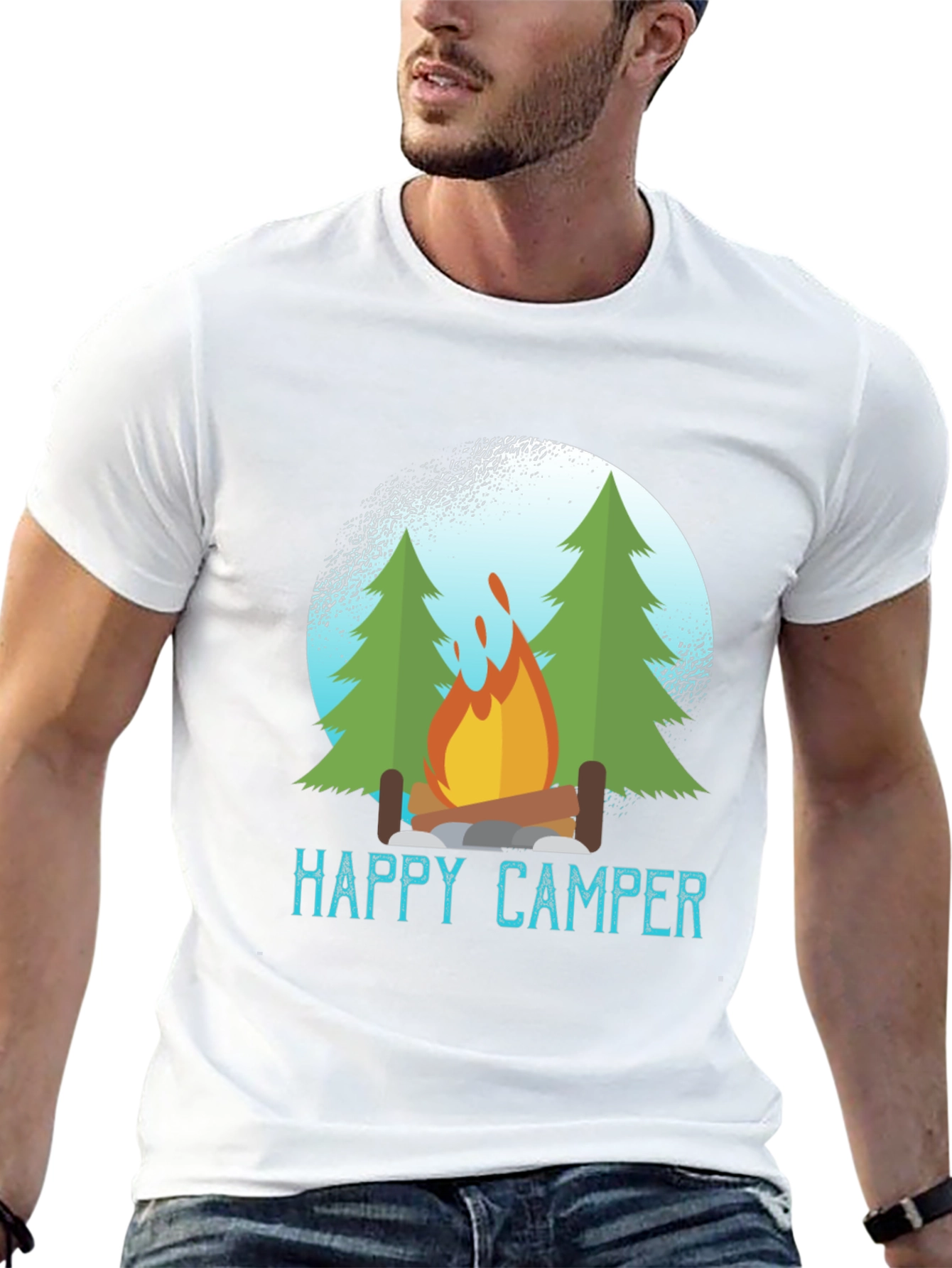 Happy Camper T-Shirt - Outdoors Adventure Tee
