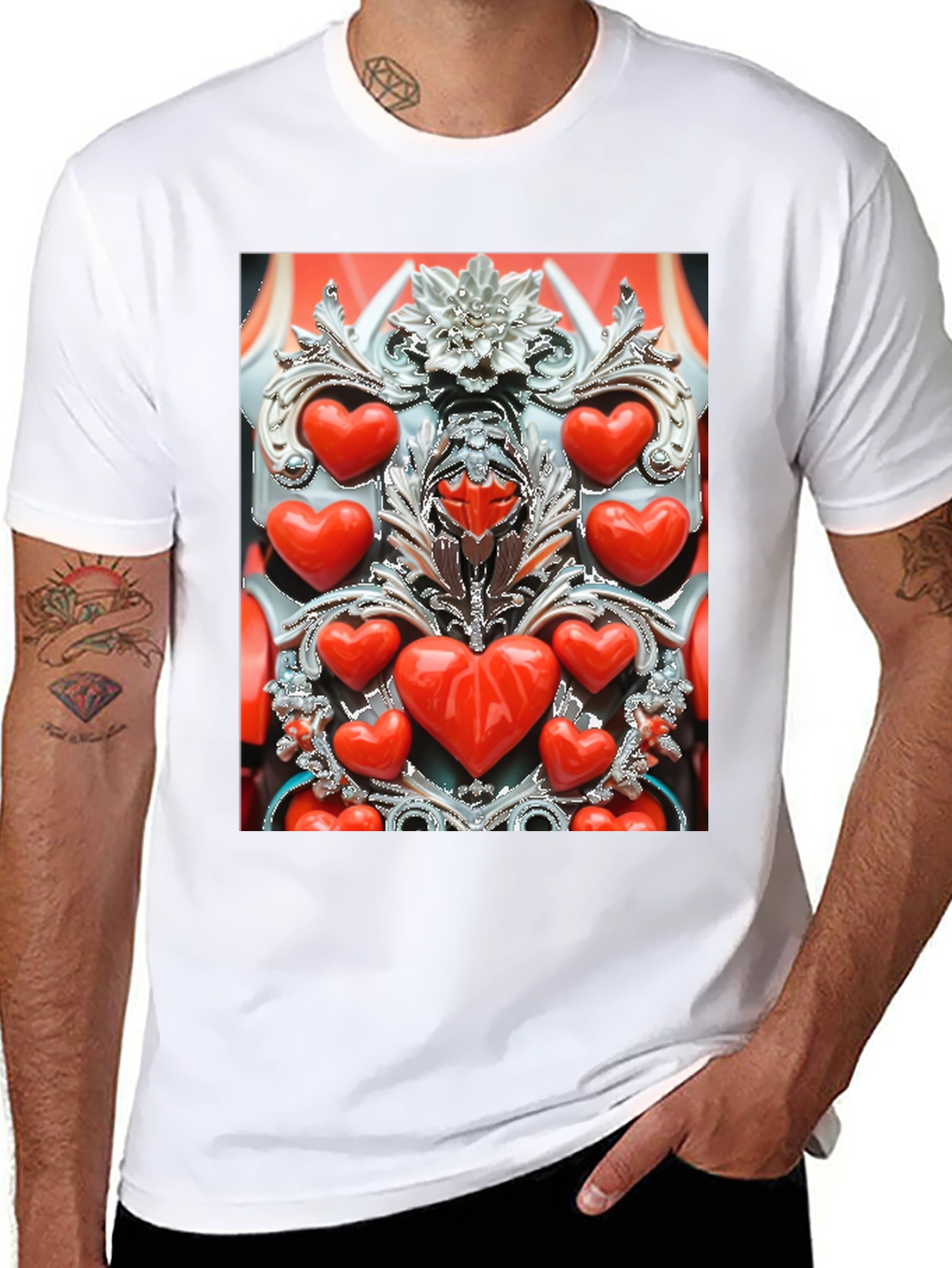 Heart Embellished Tee